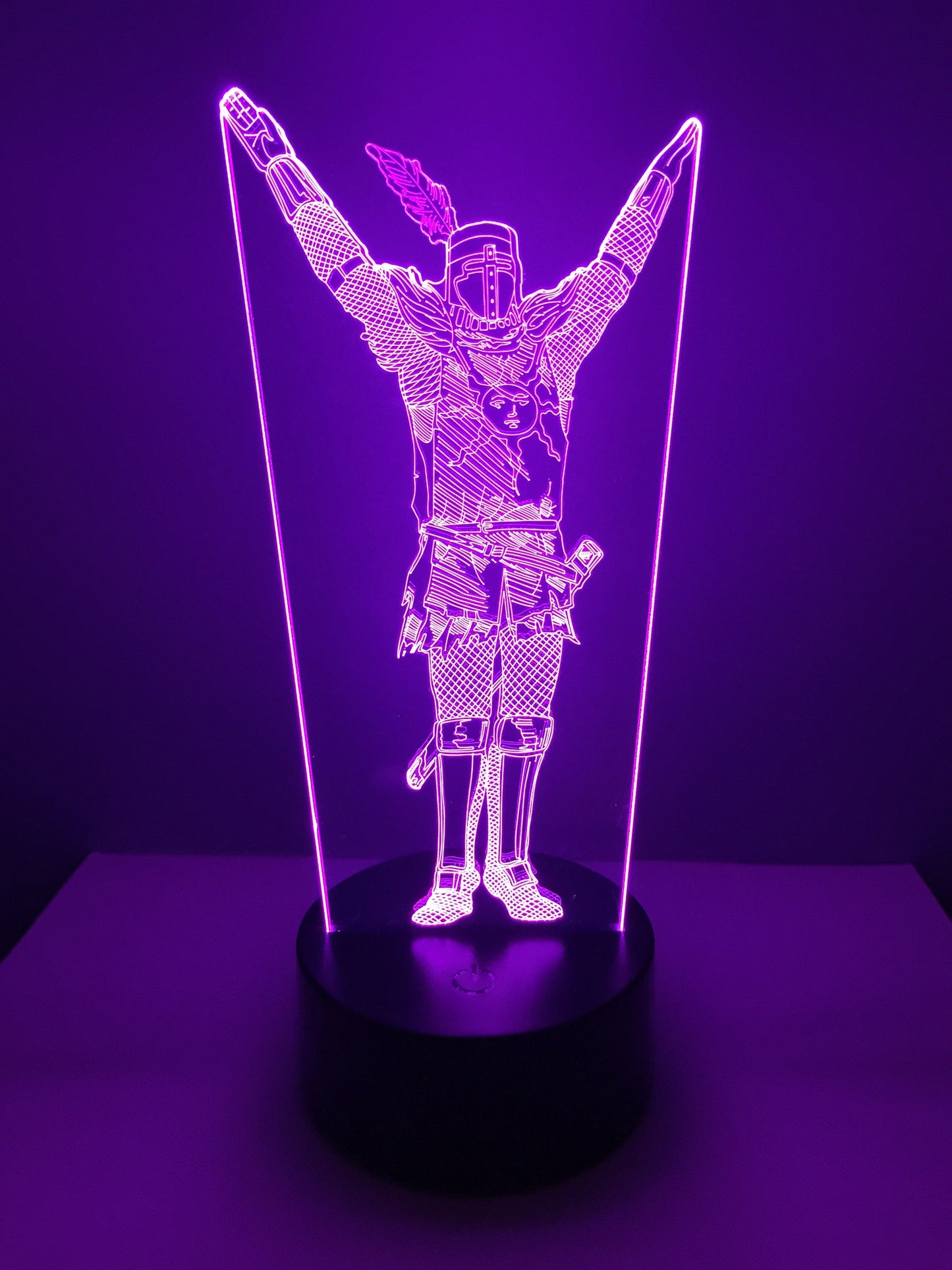 Lampe 3D DEL Dark Soul Chevalier solaire Astora