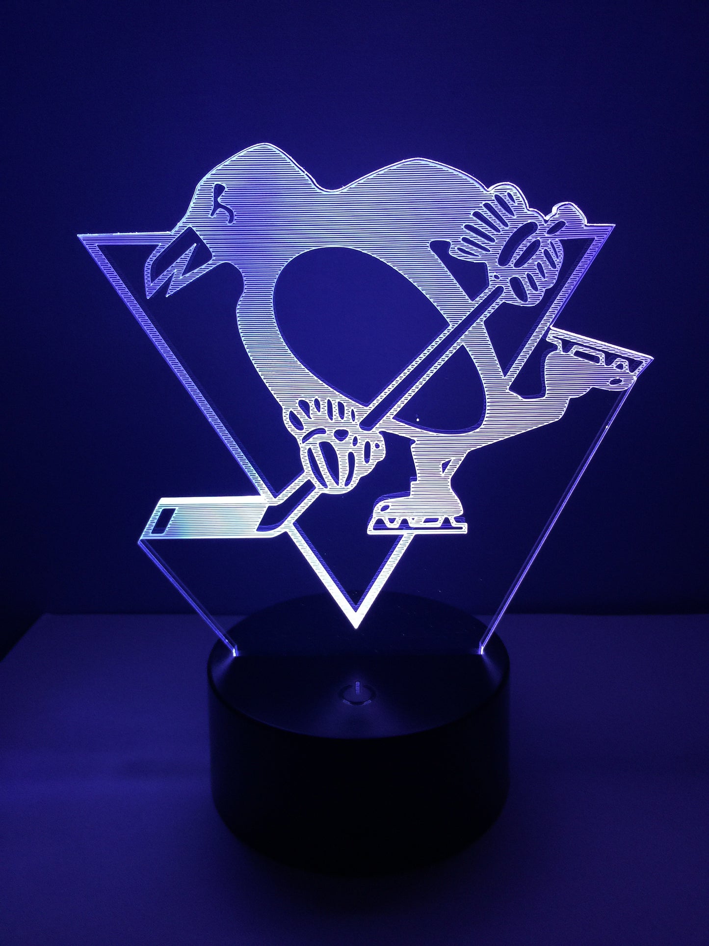 Lampe 3D DEL Hockey Les Penguins de Pittsburgh