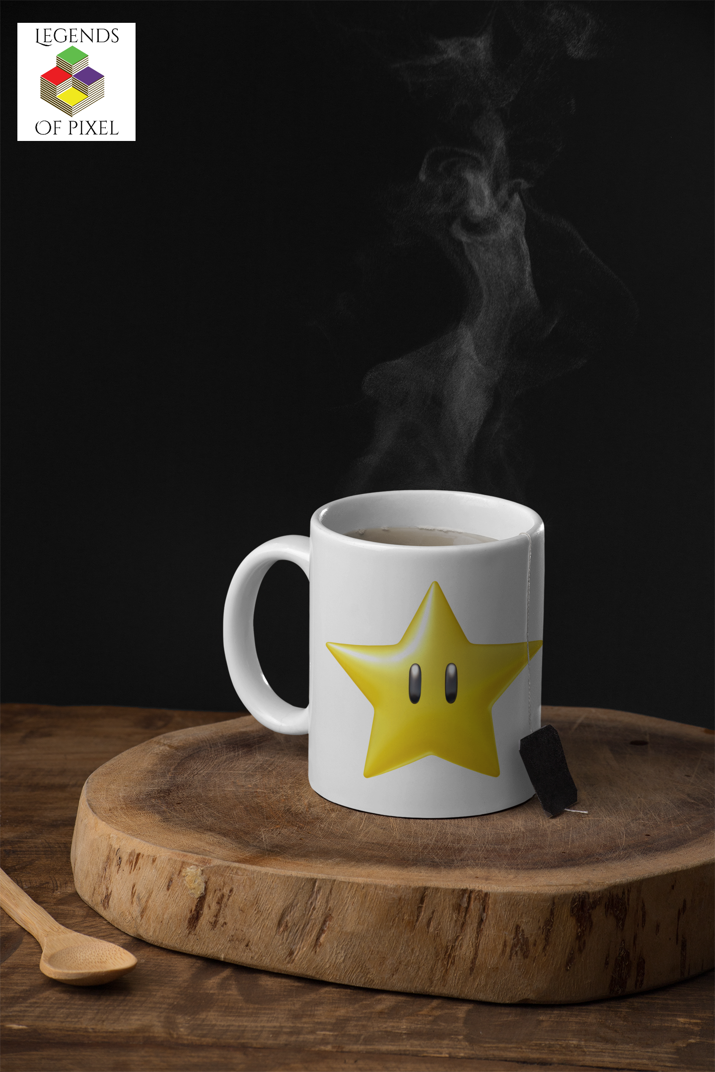 Autocollant pour tasse Étoile Super Mario