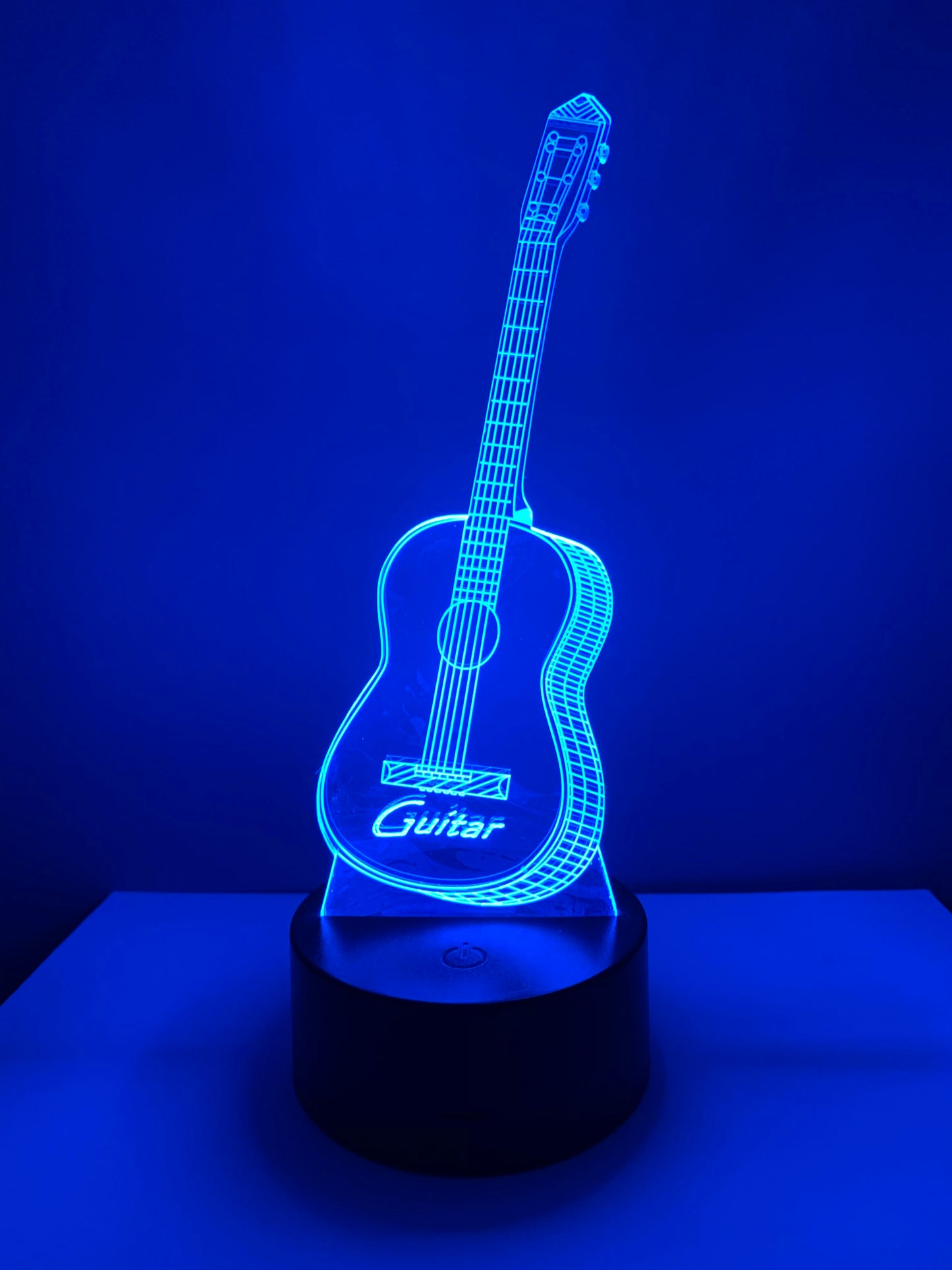 Lampe 3D DEL Guitare sèche (Musique)