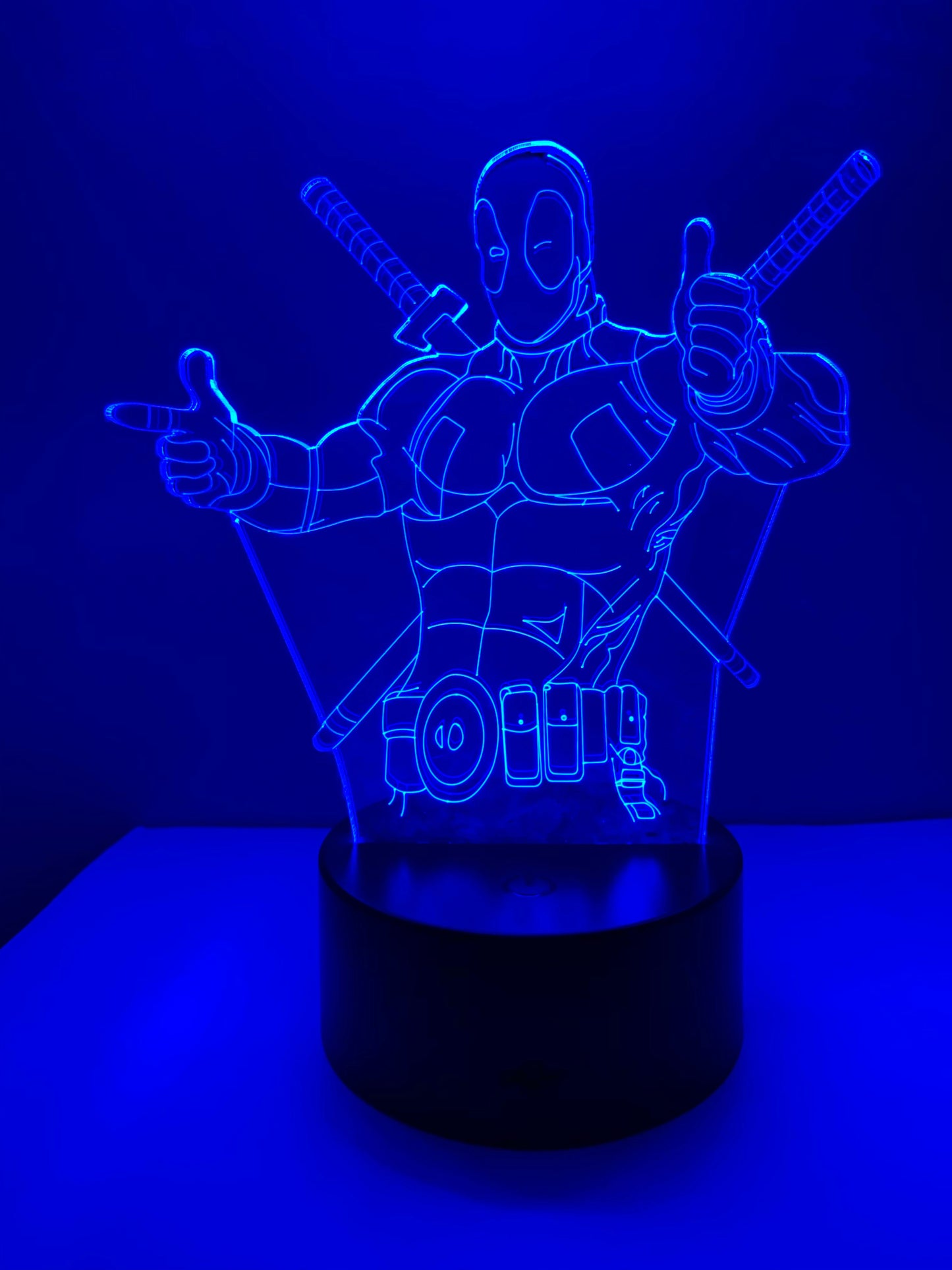 Lampe 3D DEL Deadpool