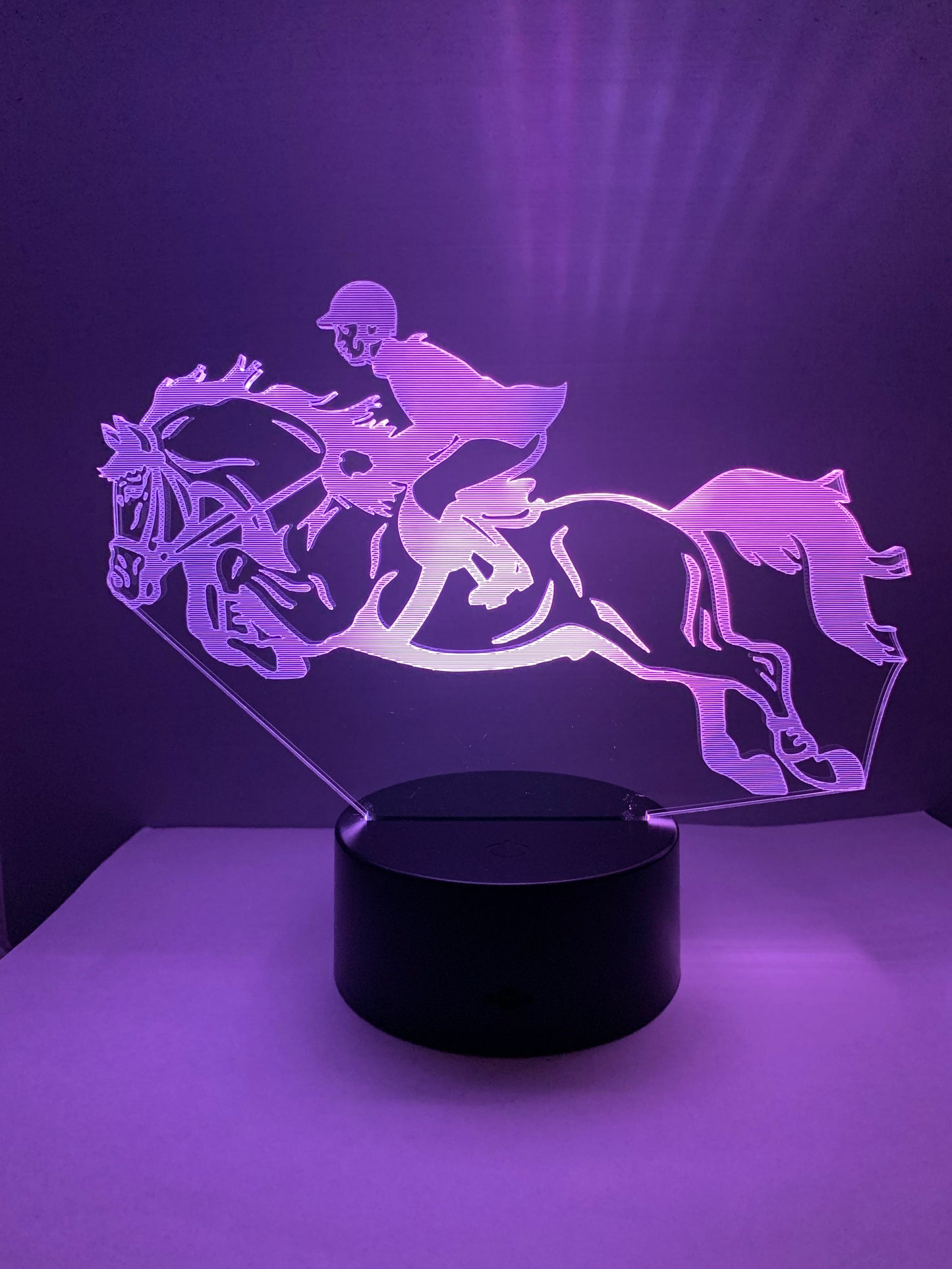 Lampe 3D DEL Cheval Saut d’obstacles