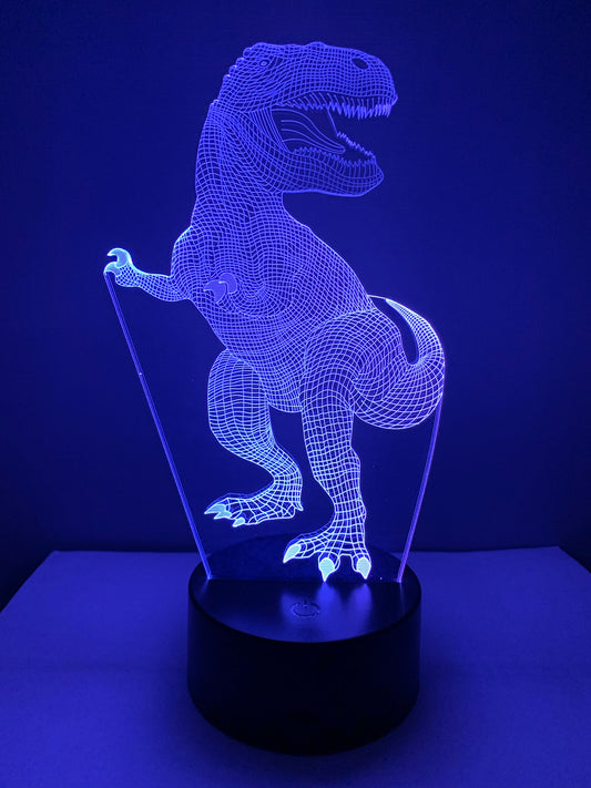 Lampe 3D DEL Dinosaure T-Rex