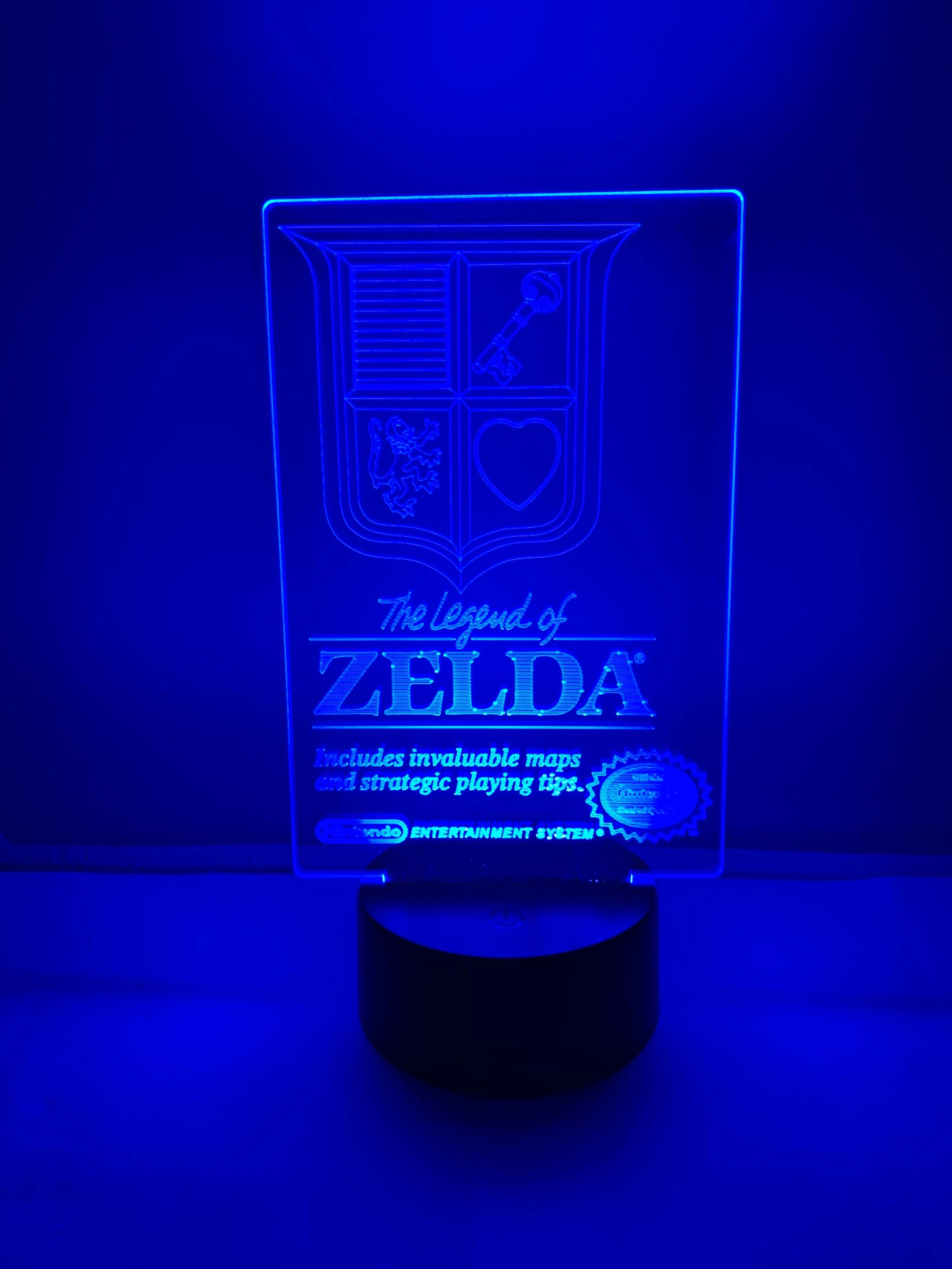 Lampe 3D DEL Boîte du jeu NES The Legend Of Zelda