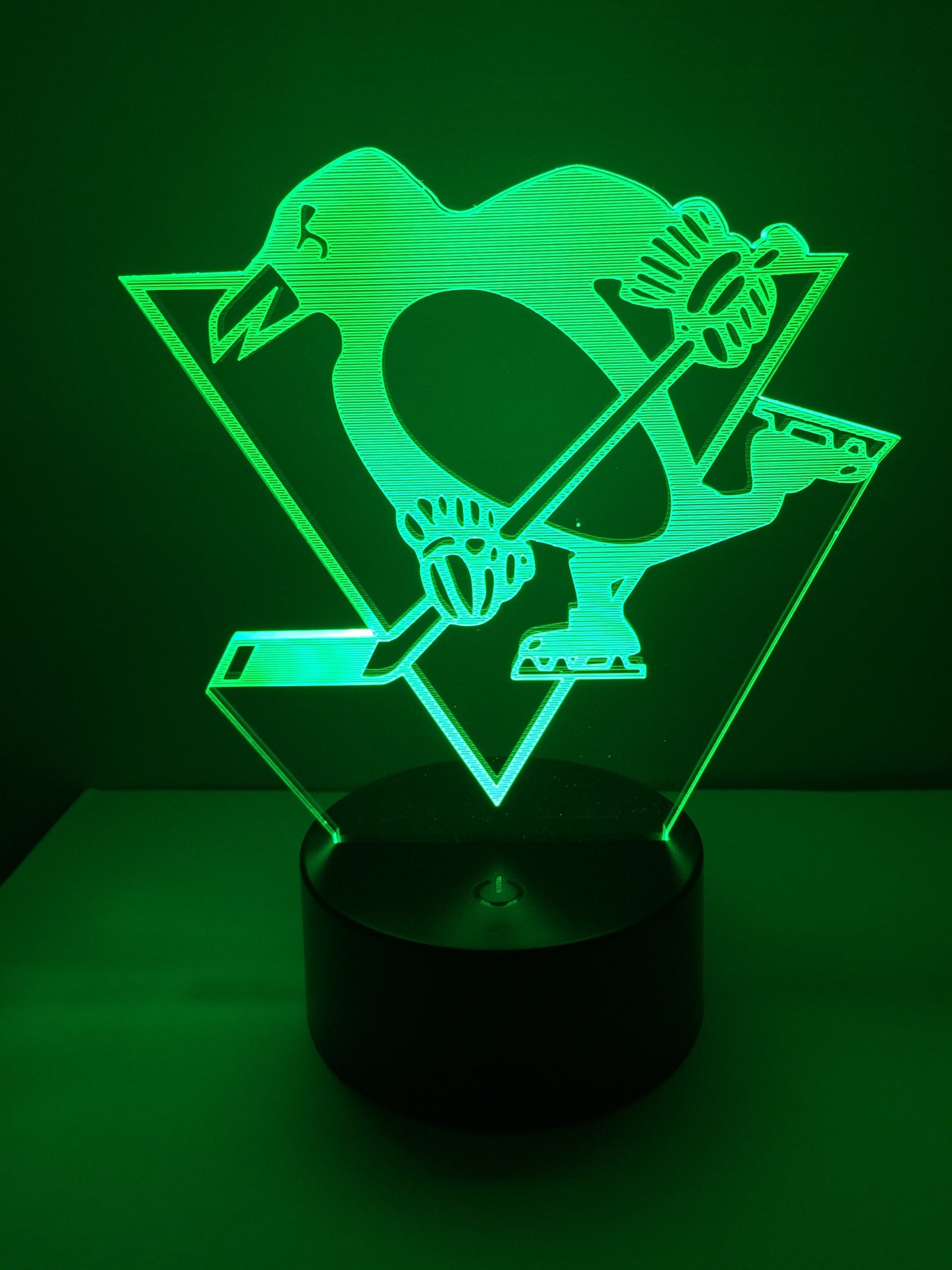 Lampe 3D DEL Hockey Les Penguins de Pittsburgh