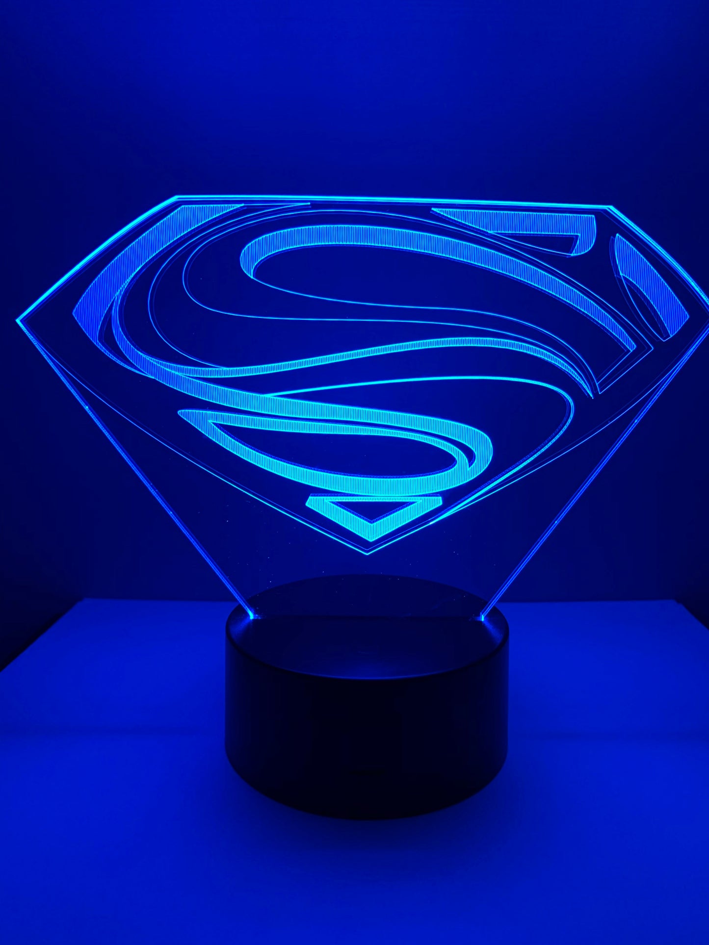 Lampe 3D DEL Logo Superman