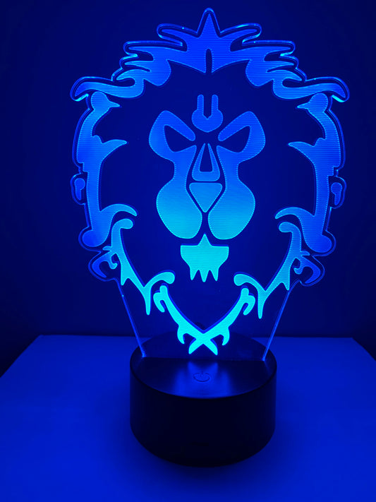 Lampe 3D DEL L’Alliance World Of Warcraft