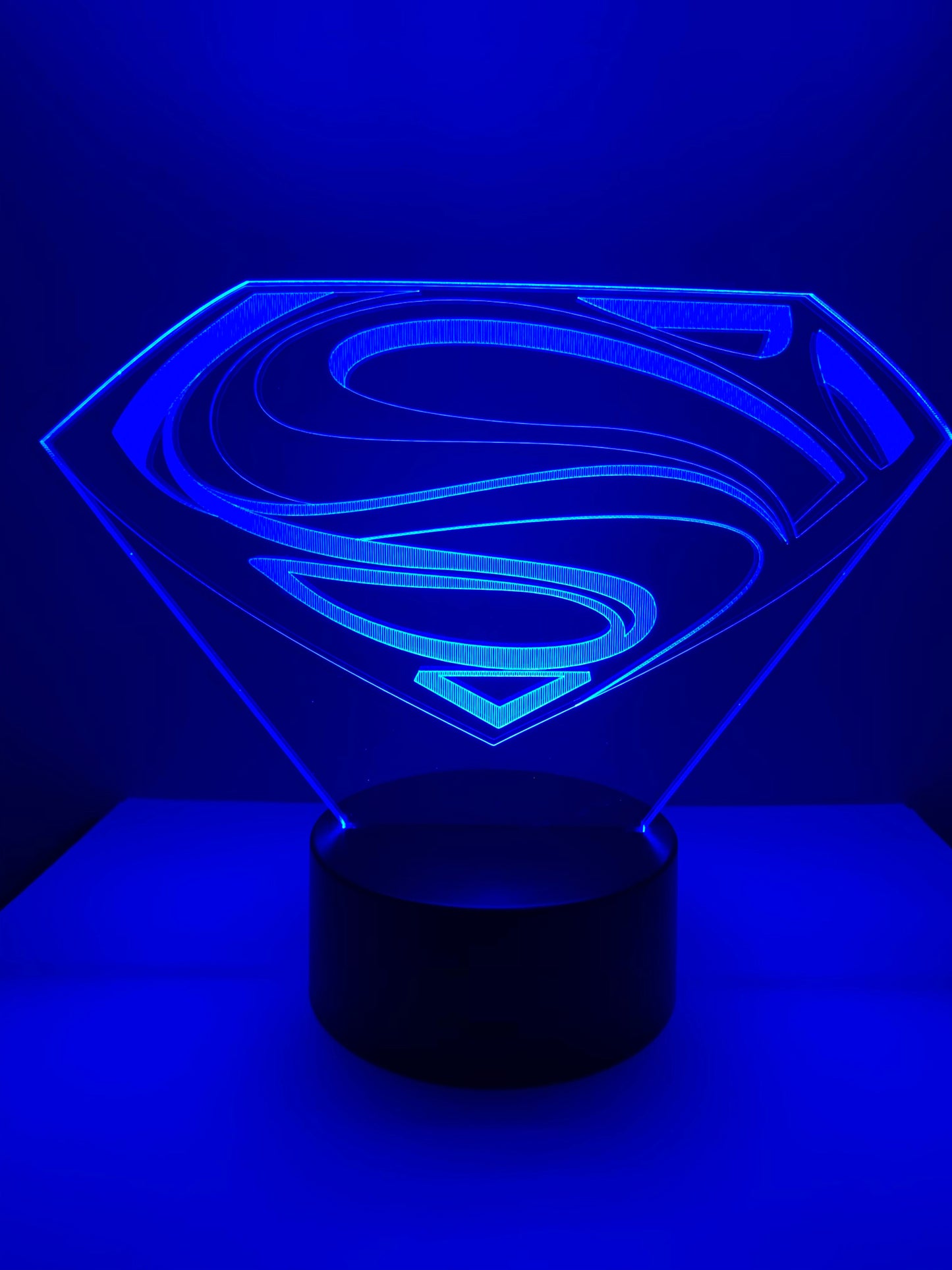 Lampe 3D DEL Logo Superman