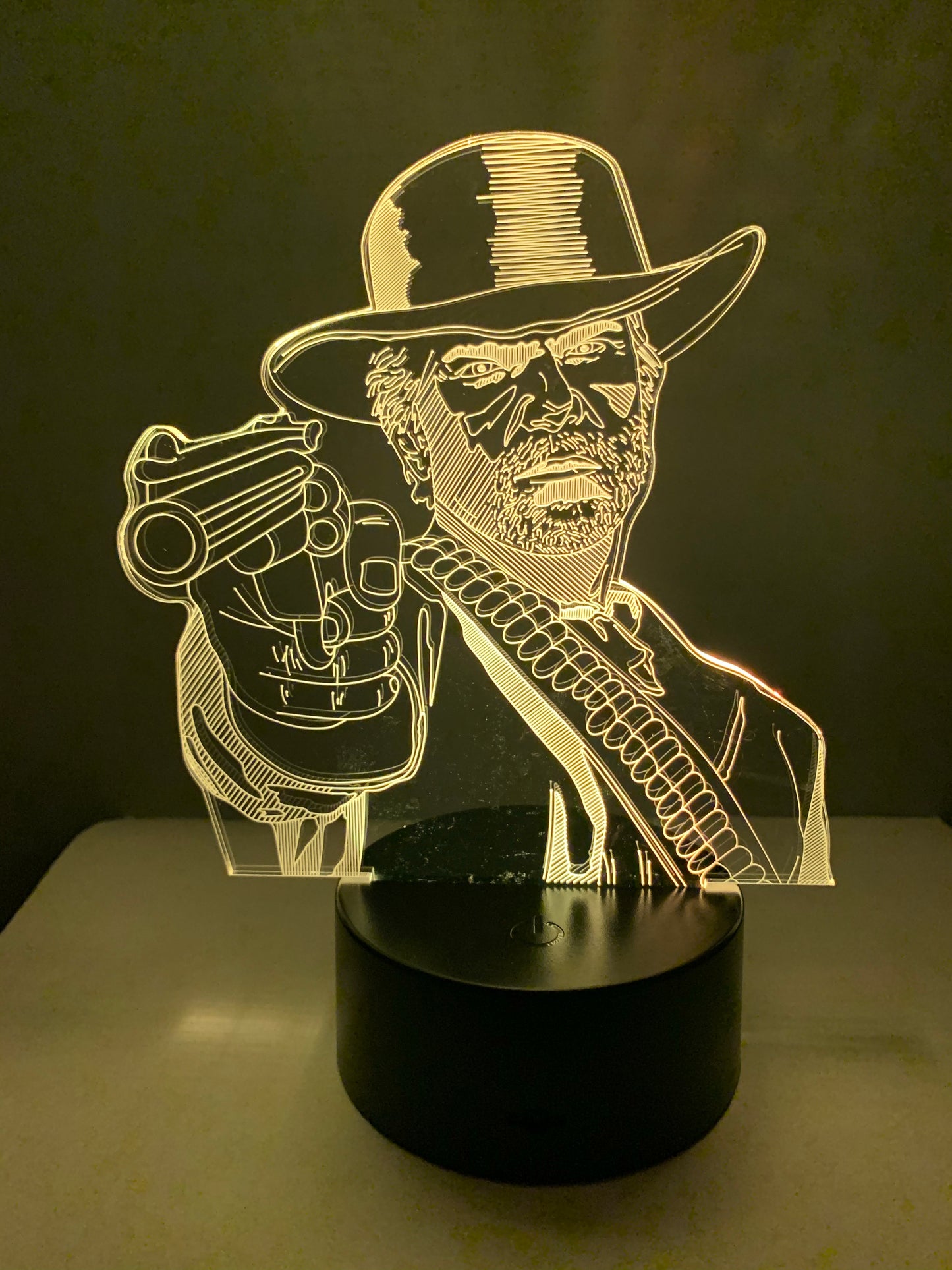 Lampe 3D DEL Cowboy Arthur Morgan (Red Dead Redemption)