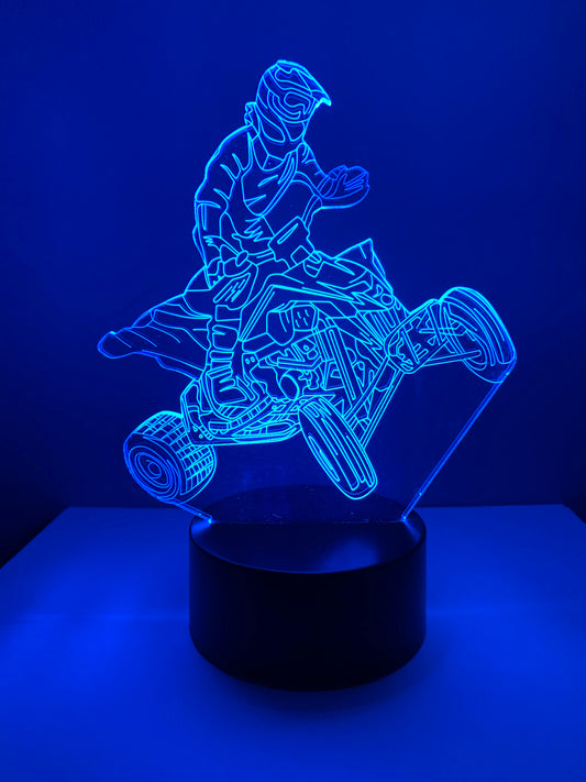 Lampe 3D DEL 4 Roues VTT