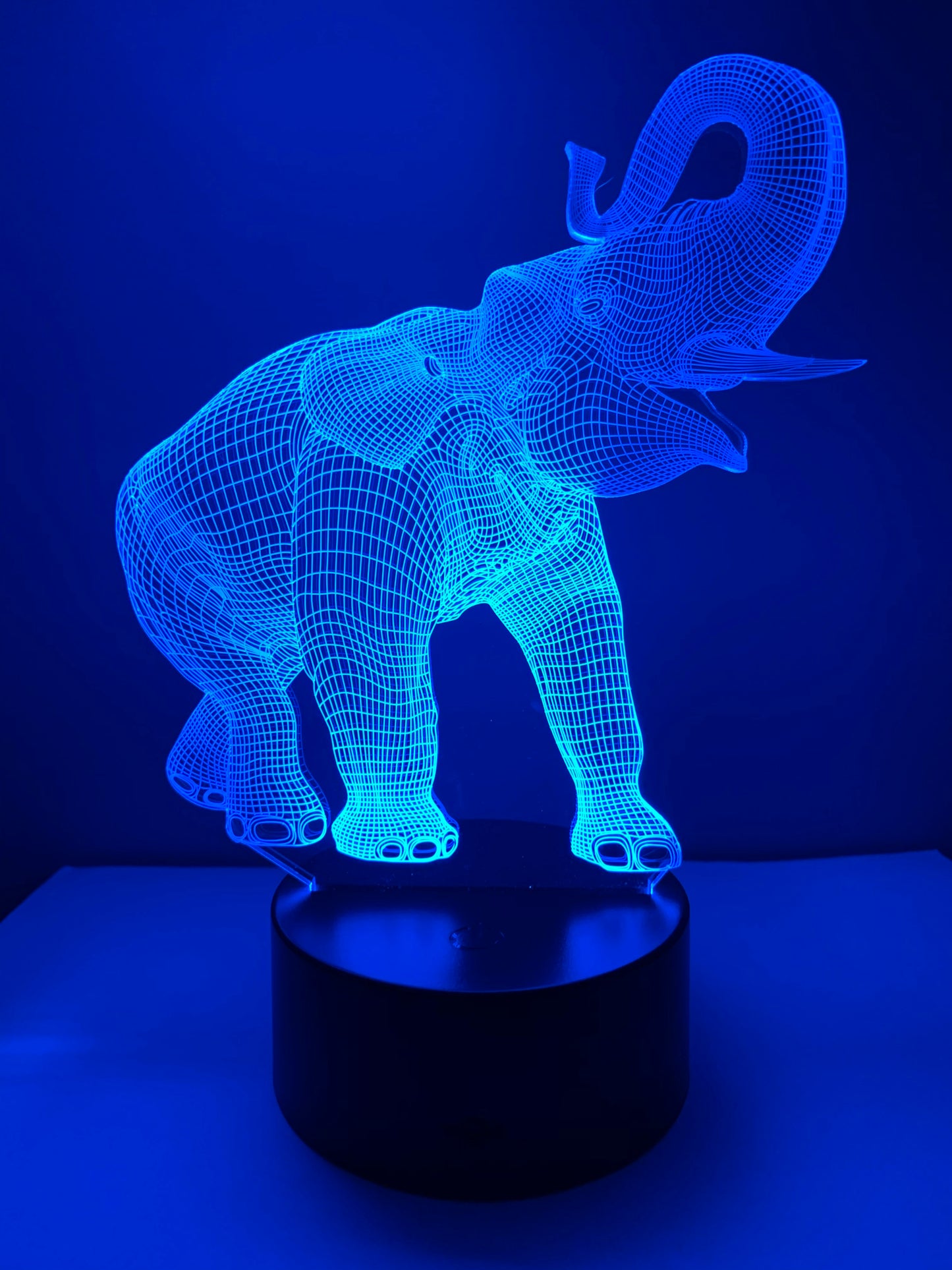 Lampe 3D DEL Éléphant