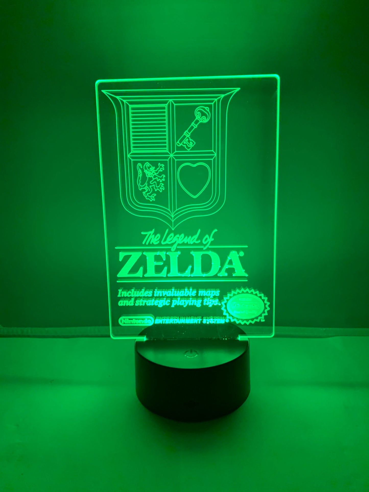 Lampe 3D DEL Boîte du jeu NES The Legend Of Zelda