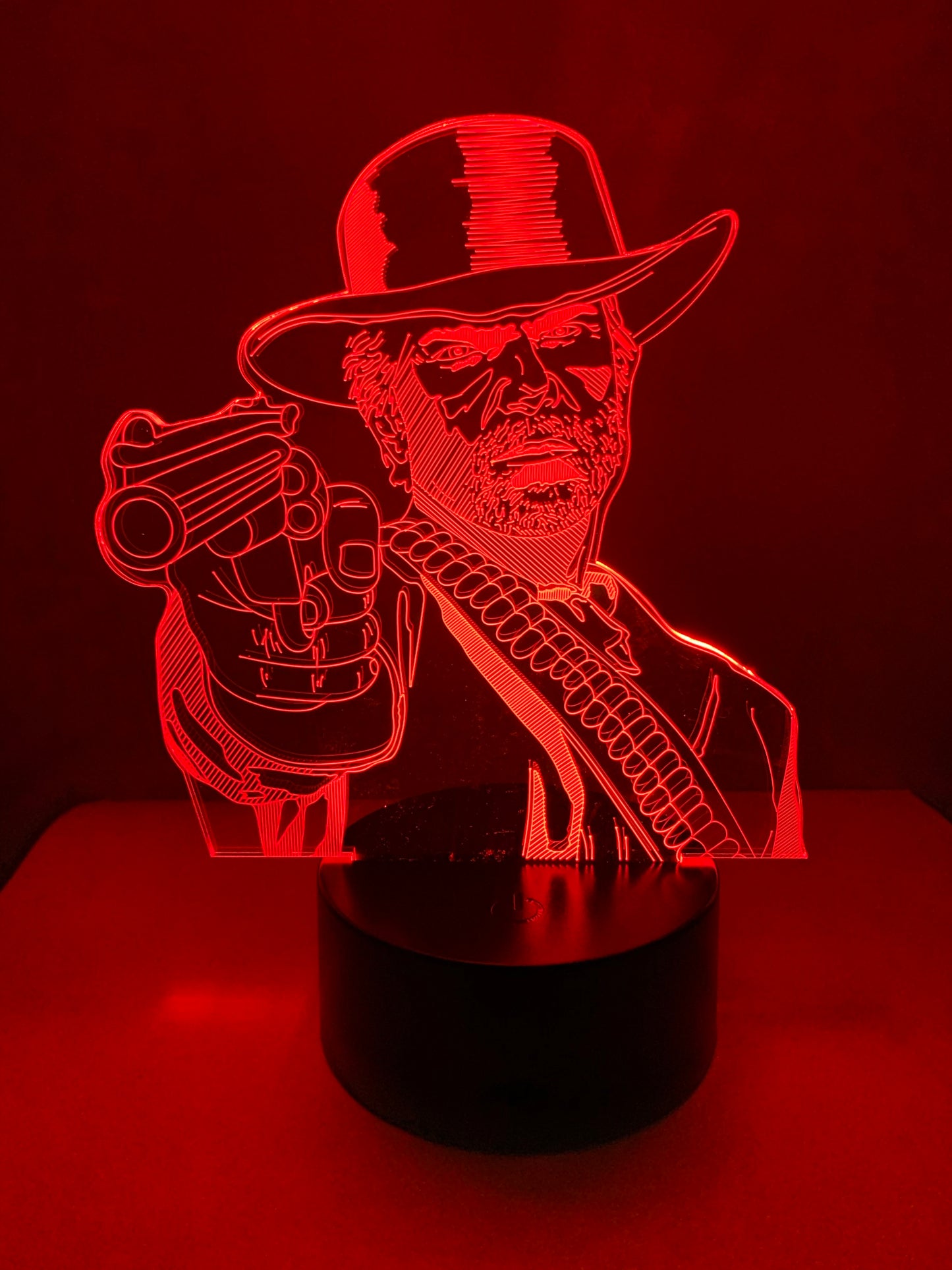 Lampe 3D DEL Cowboy Arthur Morgan (Red Dead Redemption)