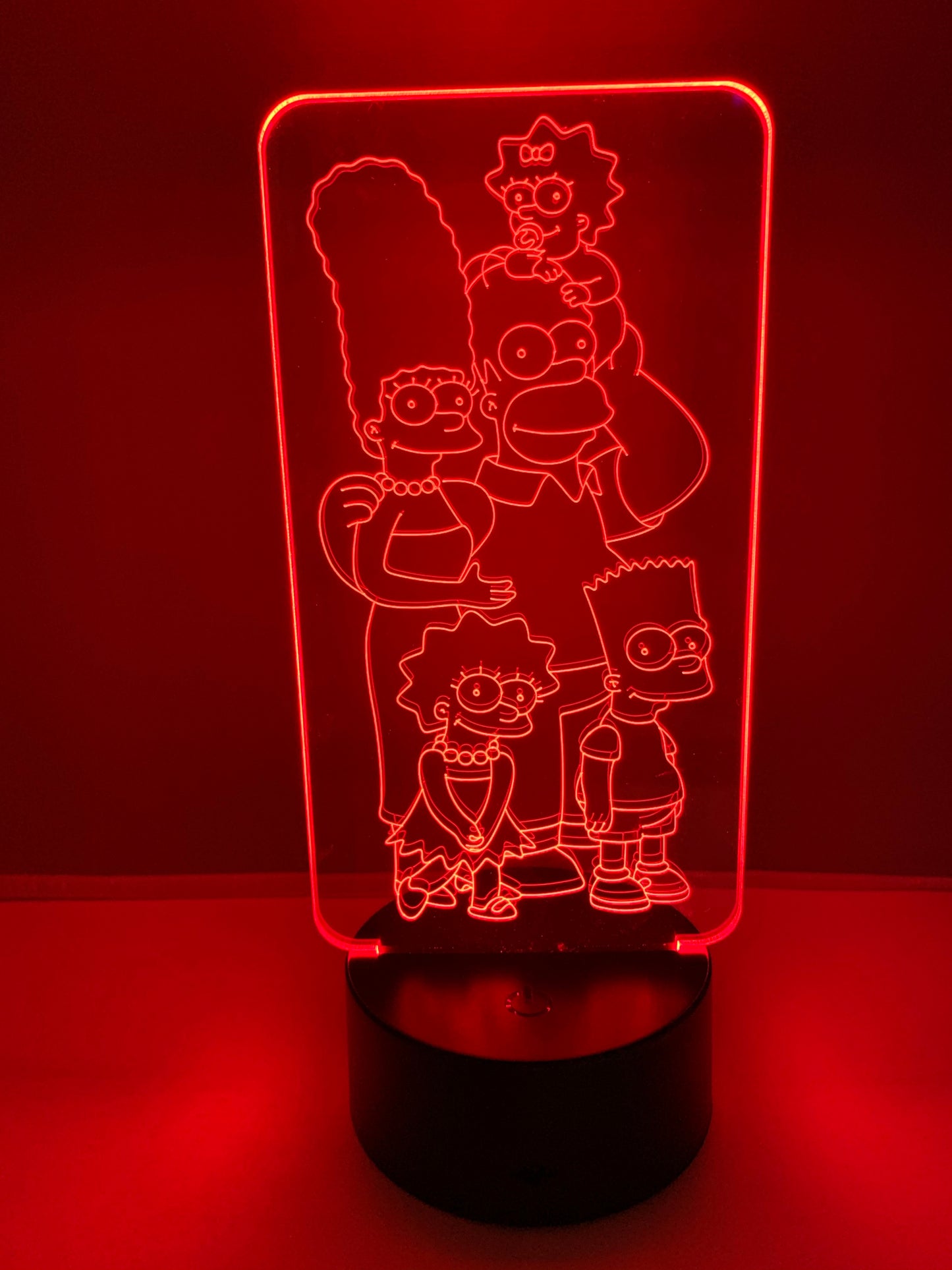 Lampe 3D DEL Les Simpsons