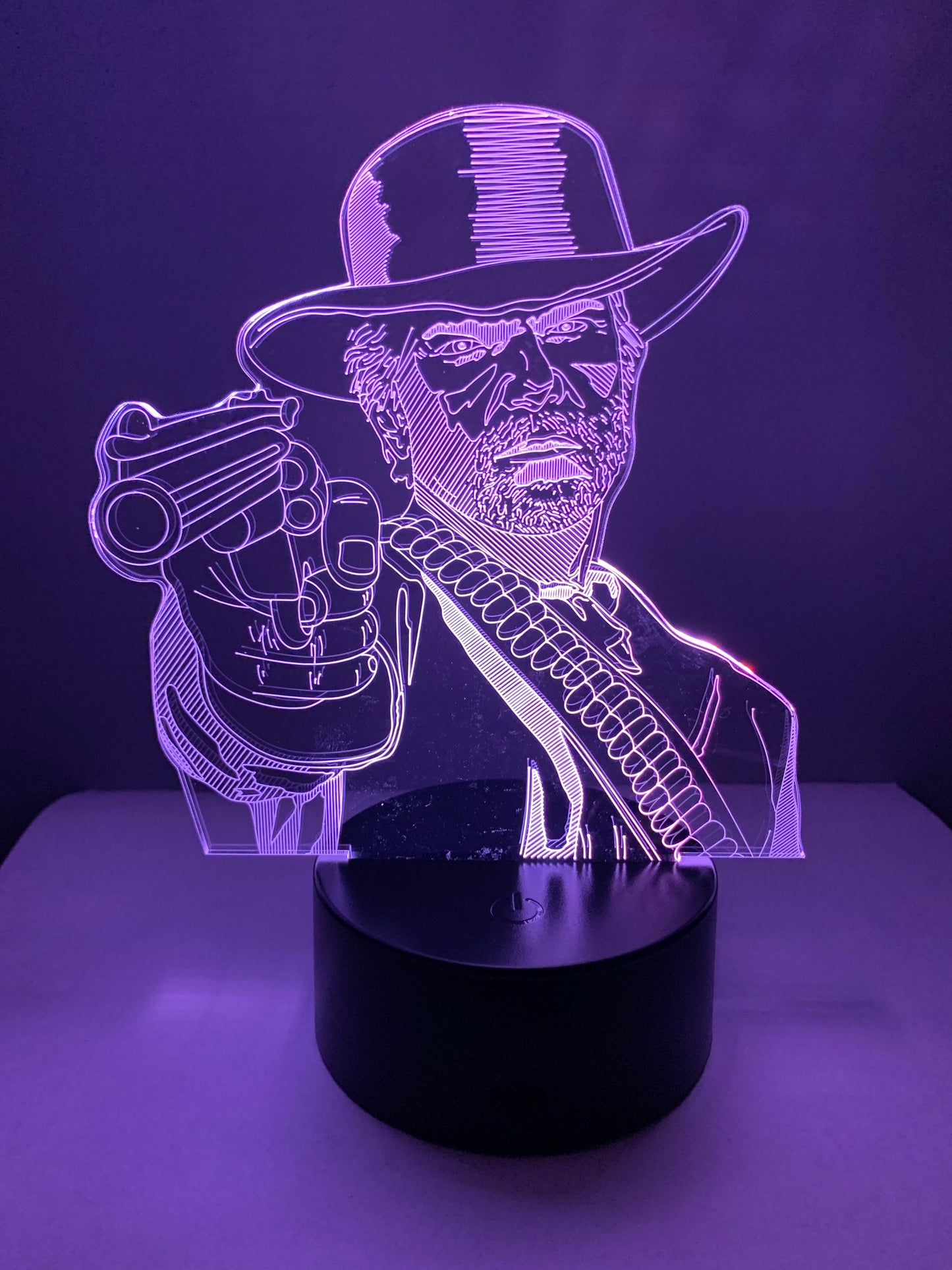 Lampe 3D DEL Cowboy Arthur Morgan (Red Dead Redemption)