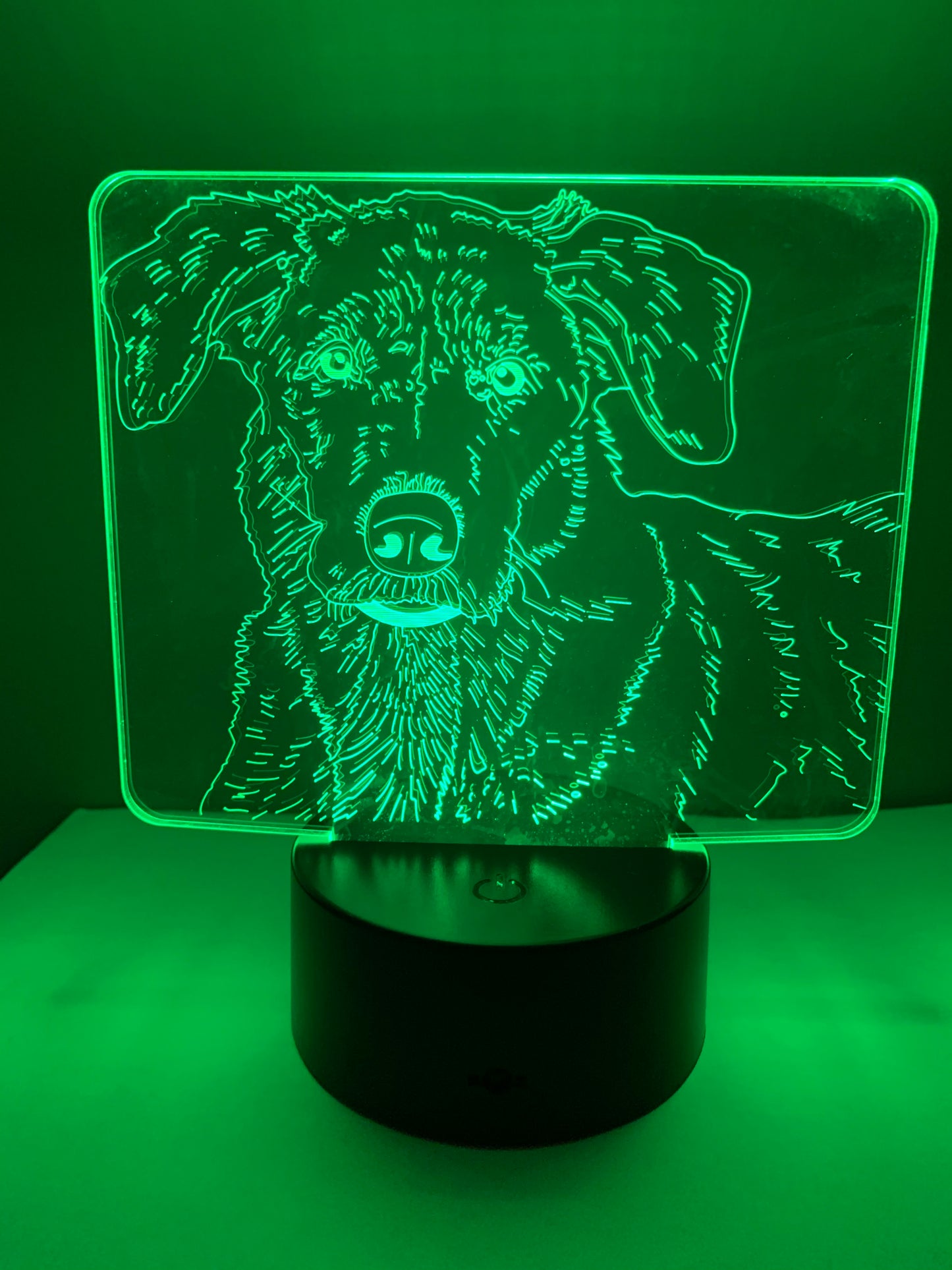 Lampe 3D DEL Chien Labrador