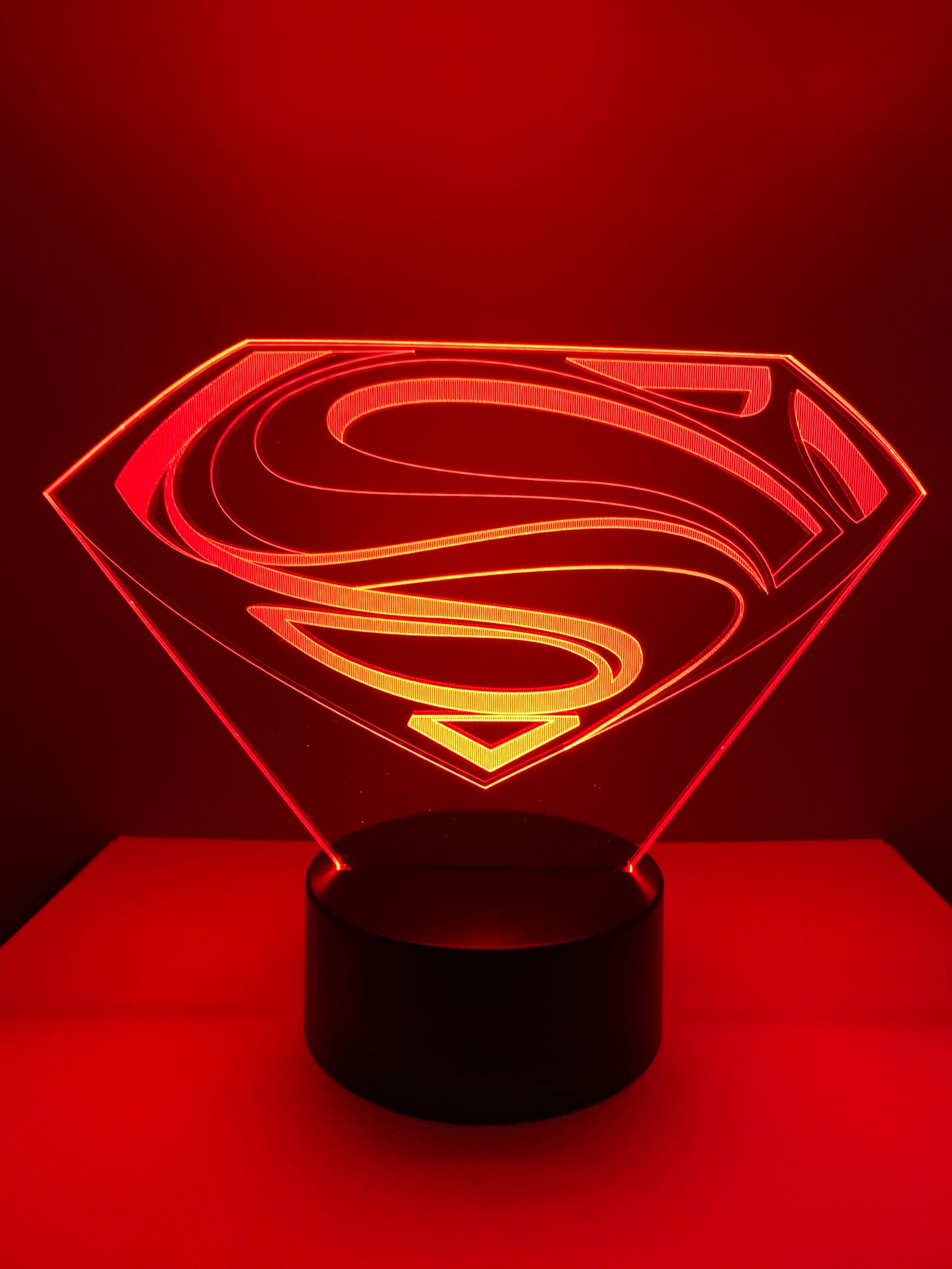 Lampe 3D DEL Logo Superman