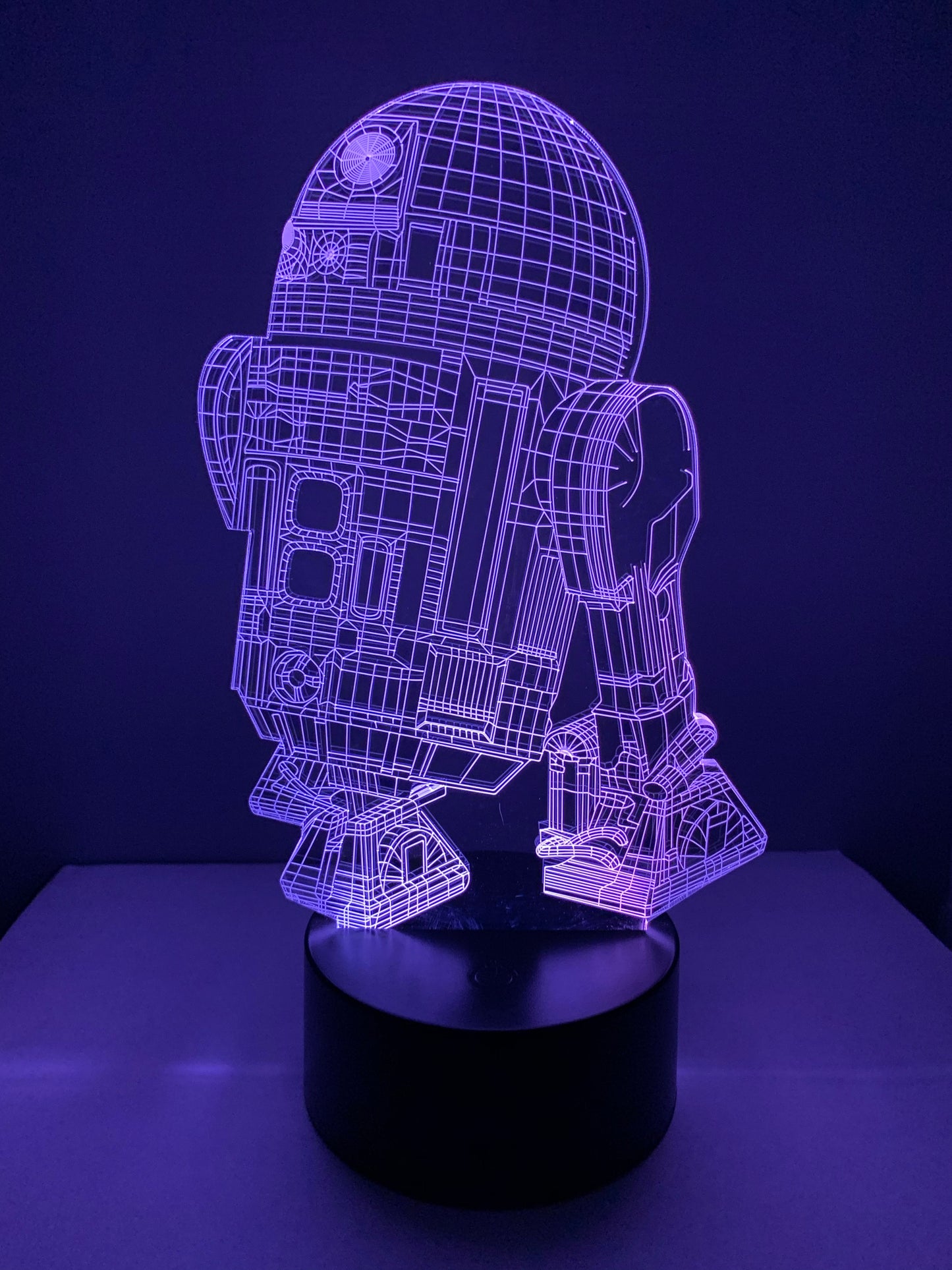 Lampe 3D DEL R2D2 Star Wars