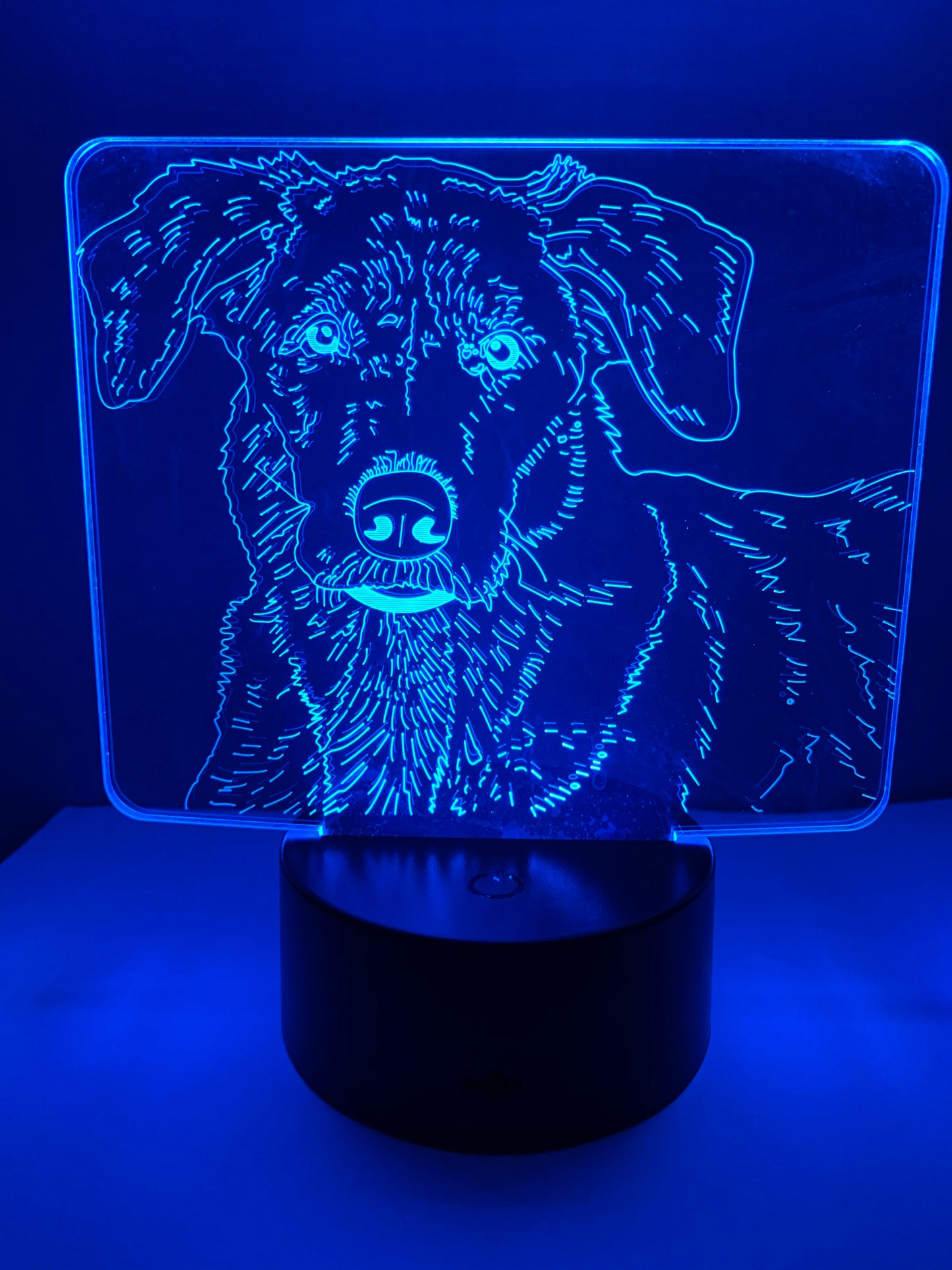 Lampe 3D DEL Chien Labrador