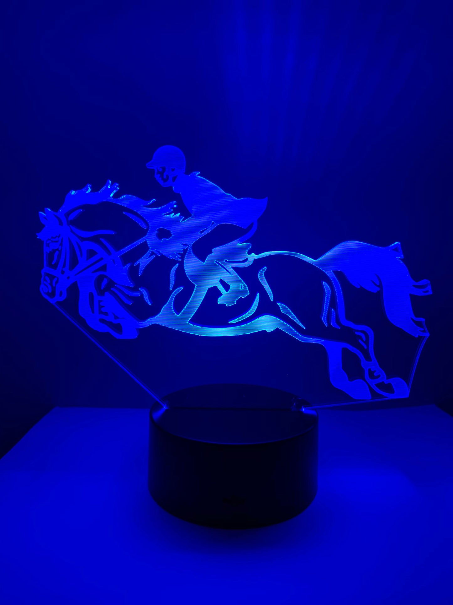 Lampe 3D DEL Cheval Saut d’obstacles