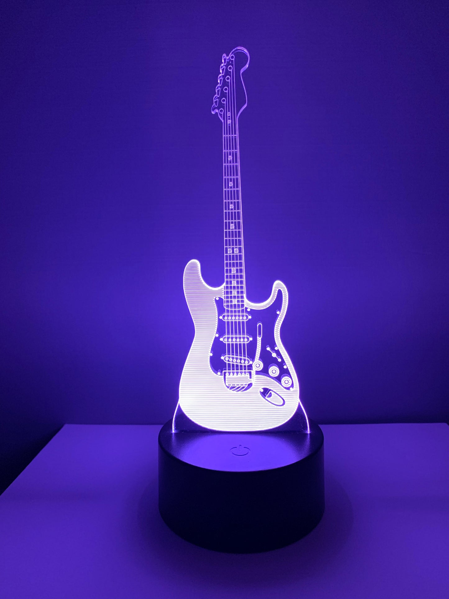 Lampe 3D DEL Guitare électrique (Musique)