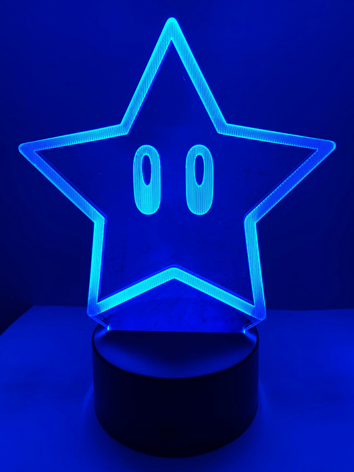 Lampe 3D DEL Étoile Super Mario