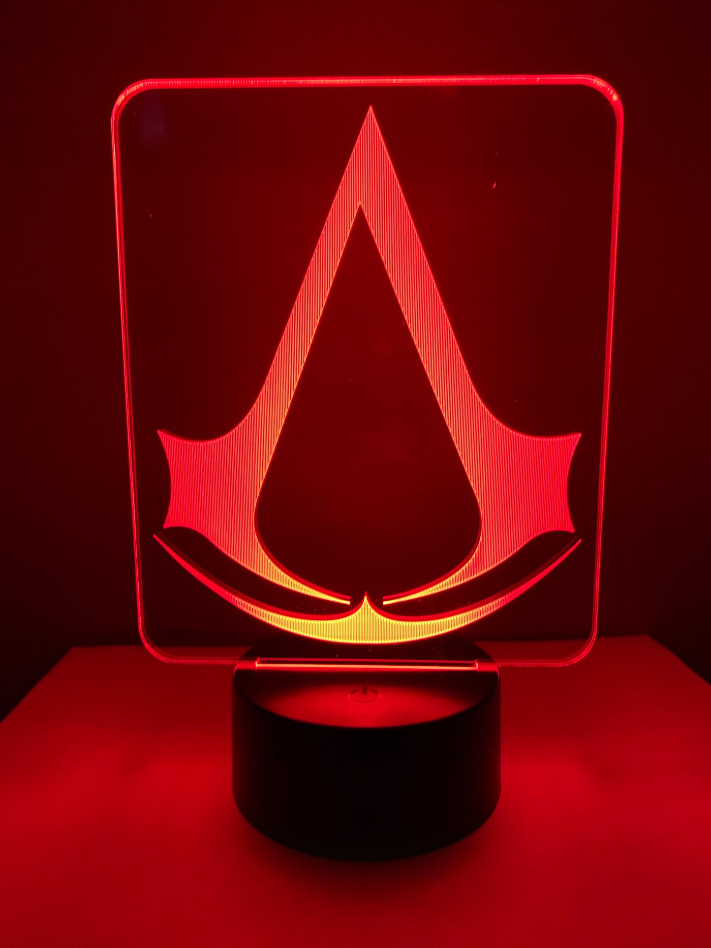 Lampe 3D DEL Logo Assassin Creed