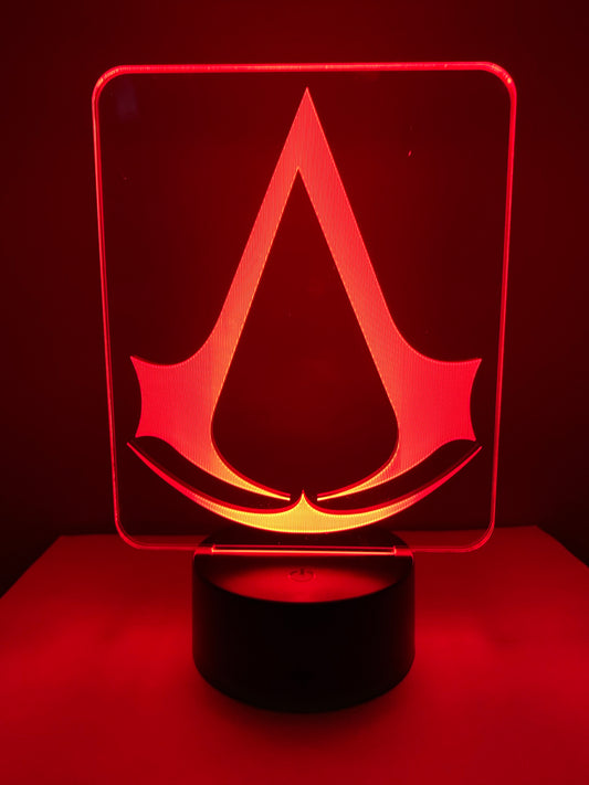Lampe 3D DEL Logo Assassin Creed
