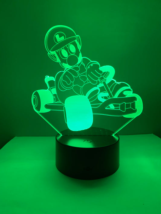 Lampe 3D DEL Luigi Kart Super Mario