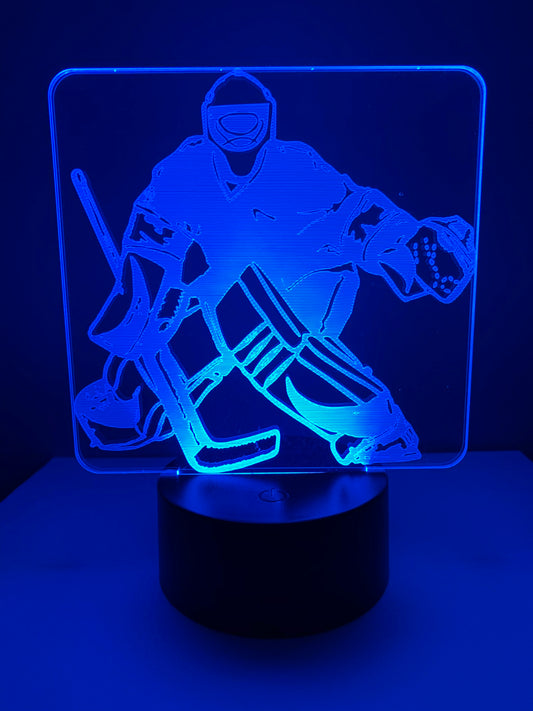 Lampe 3D DEL Hockey Gardien de but