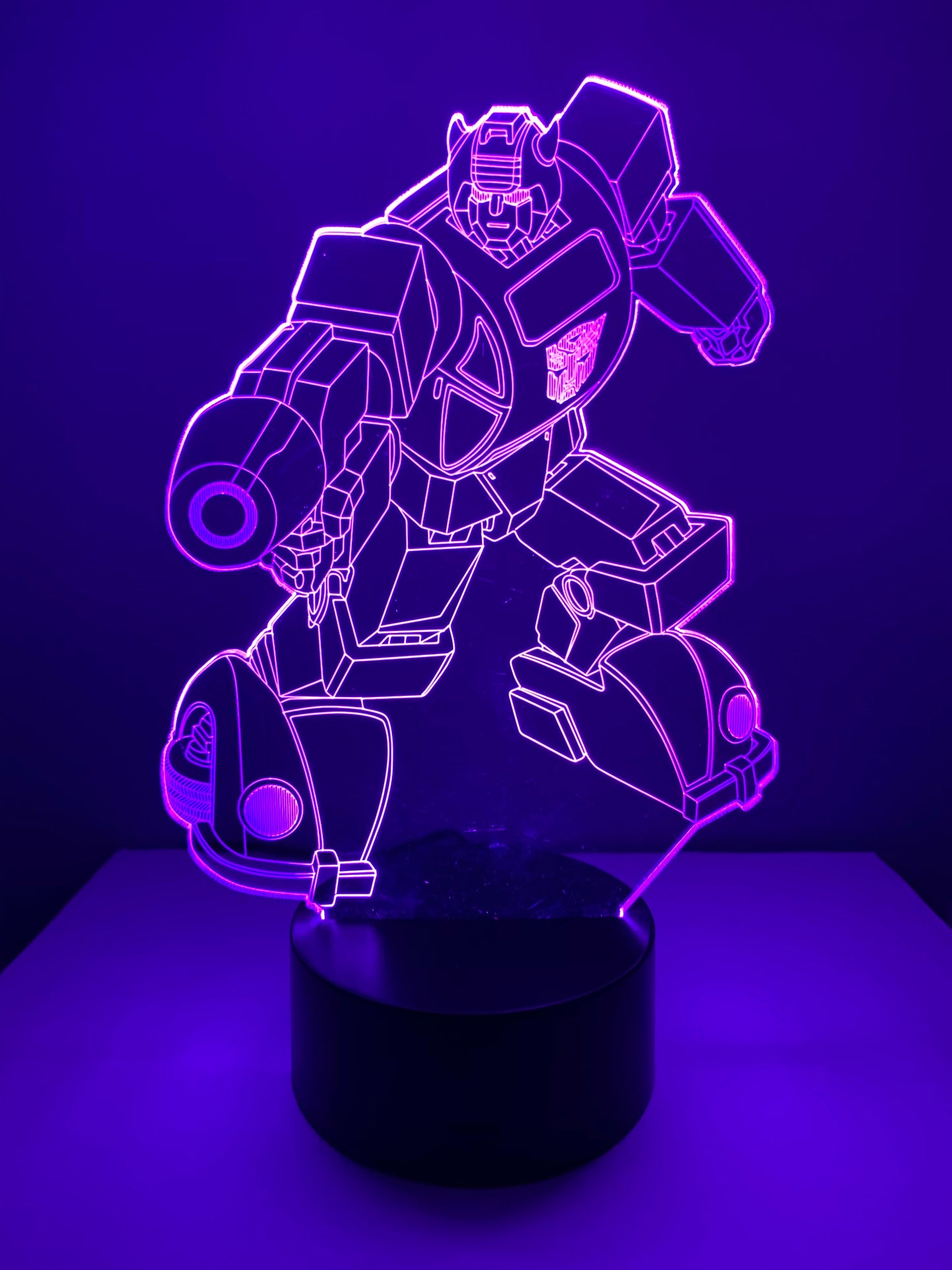 Lampe 3D DEL Bumblebee Transformer