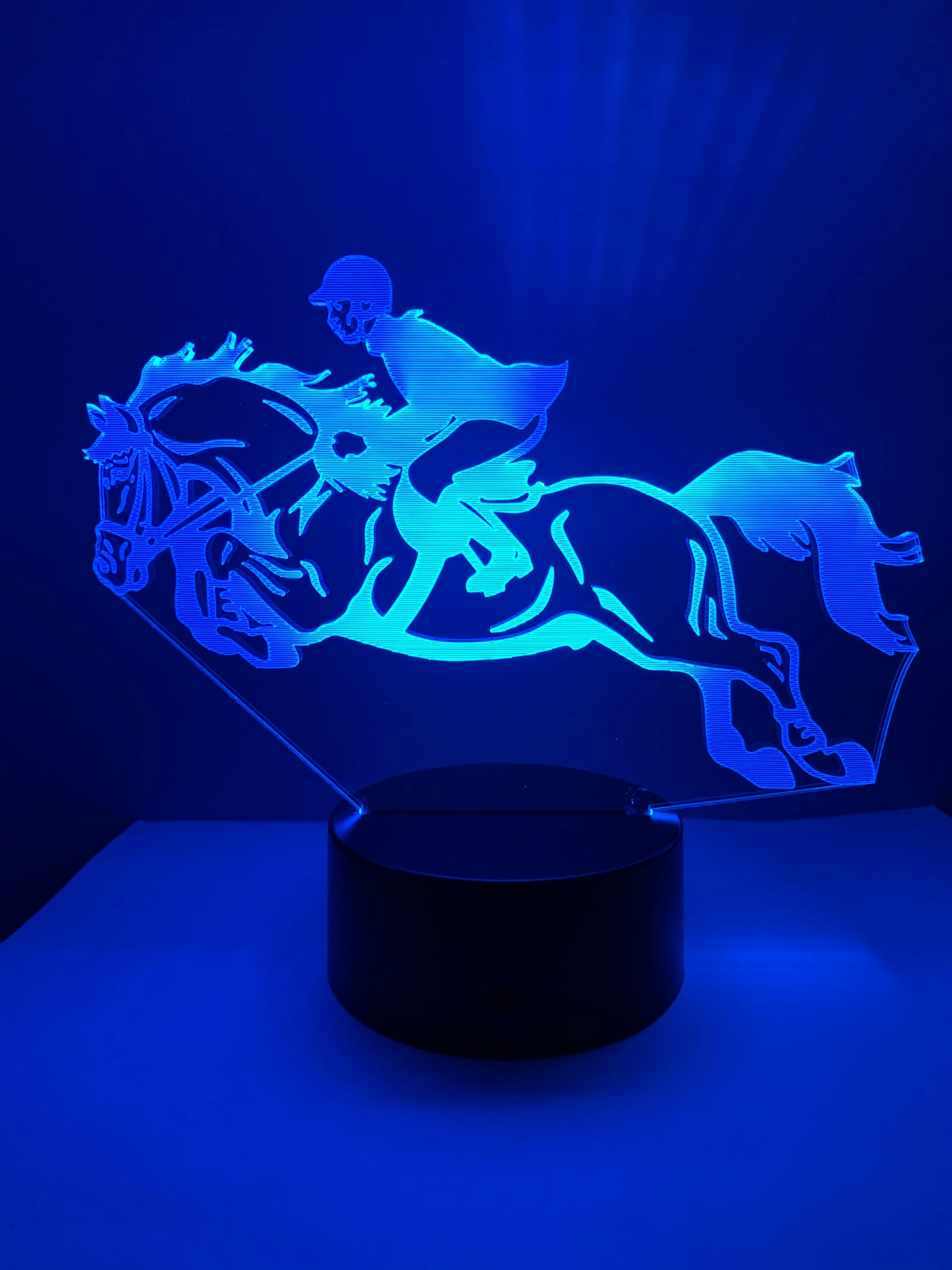 Lampe 3D DEL Cheval Saut d’obstacles