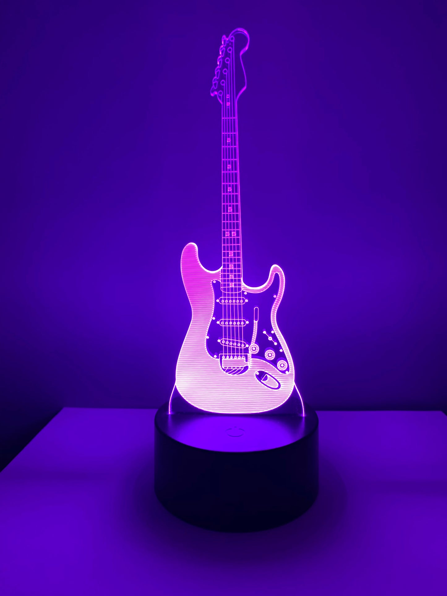Lampe 3D DEL Guitare électrique (Musique)