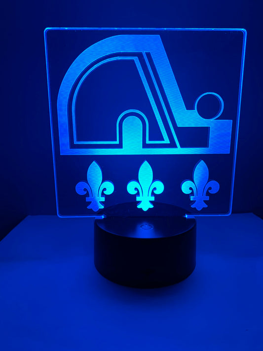 Lampe 3D DEL Hockey Les Nordiques