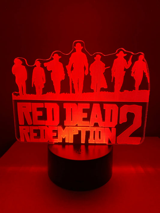 Lampe 3D DEL Red Dead Redemption 2