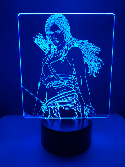Lampe 3D DEL Tomb Raider - Lara Croft