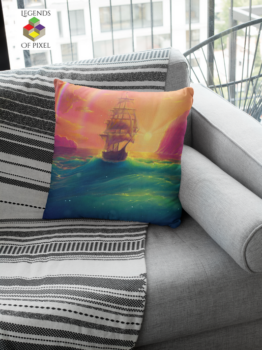 Housse de coussin Partons à l’aventure
