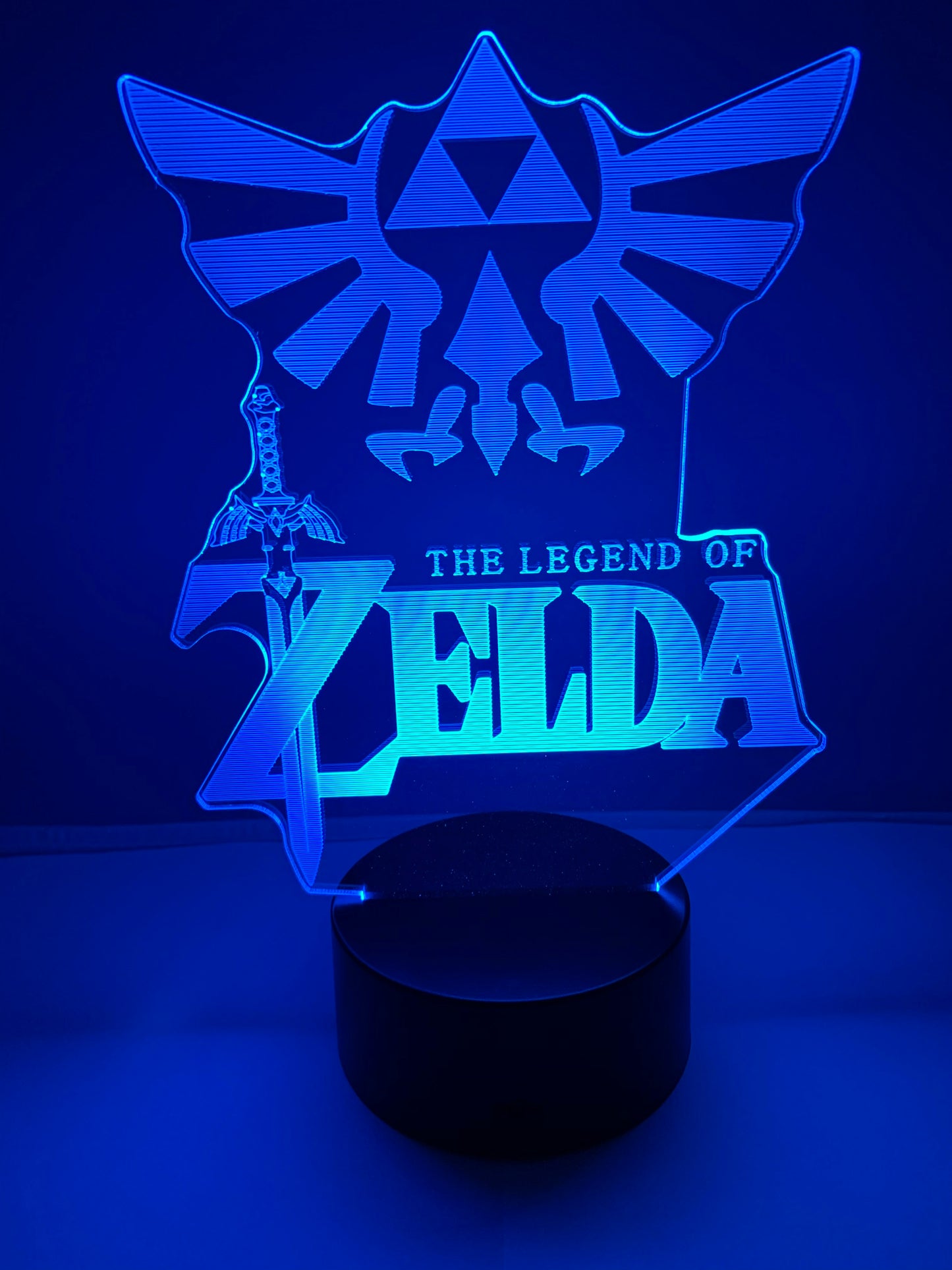 Lampe 3D DEL The Legend Of Zelda et Hylian Crest