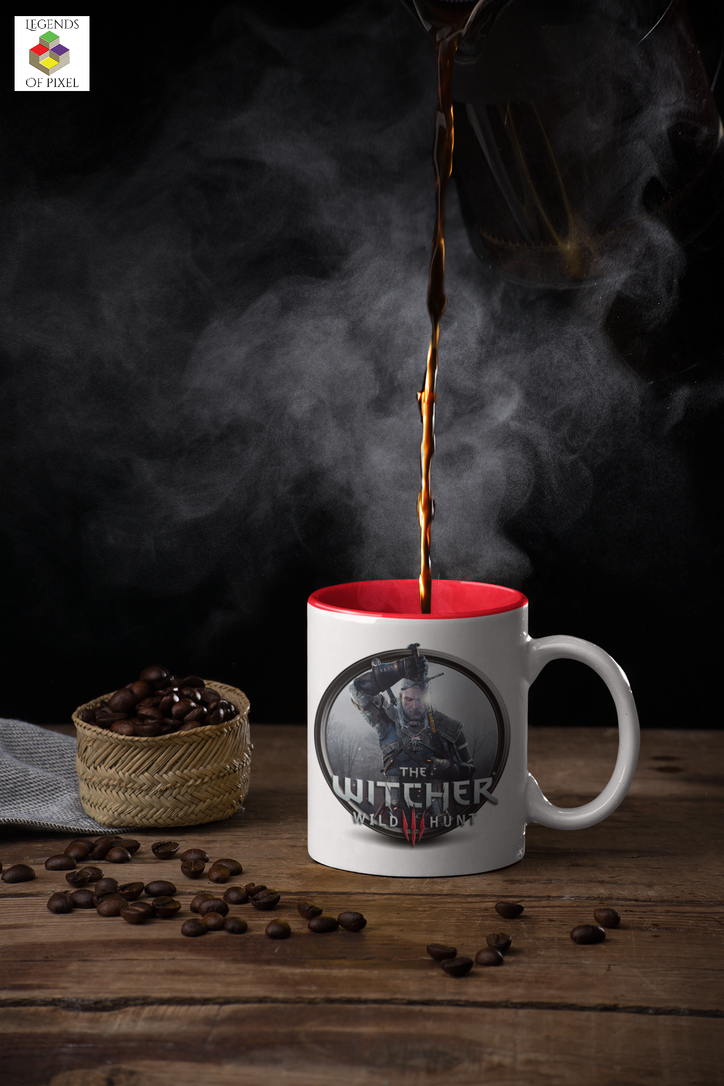 Autocollant pour tasse The Witcher Wild Hunt III