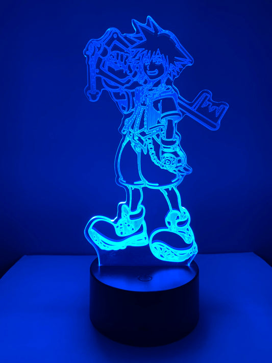 Lampe 3D DEL Sora Kingdom Hearth