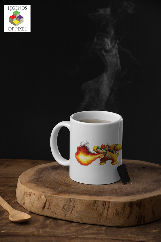 Autocollant pour tasse Bowser en feu 🔥Super Mario