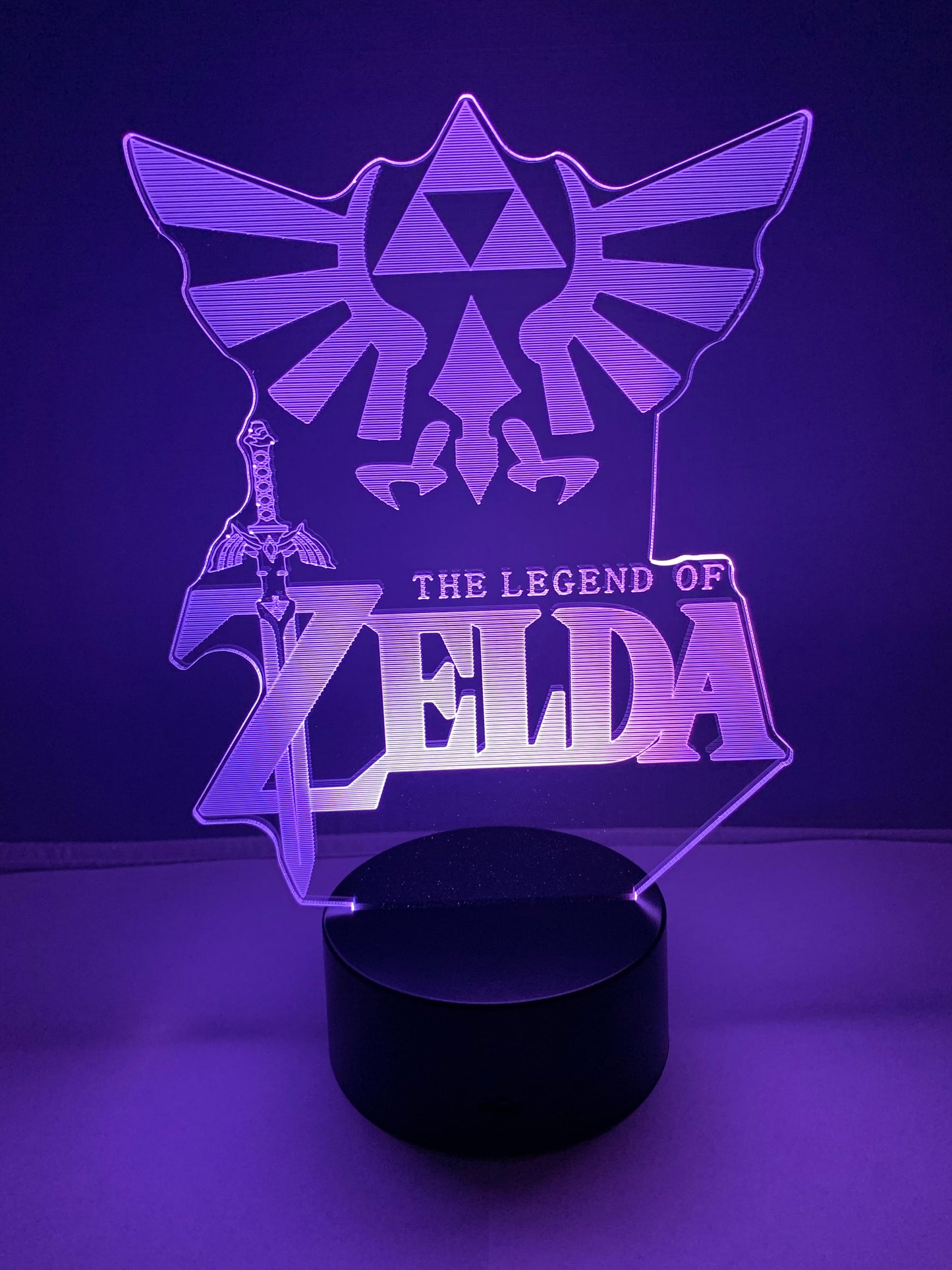 Lampe 3D DEL The Legend Of Zelda et Hylian Crest