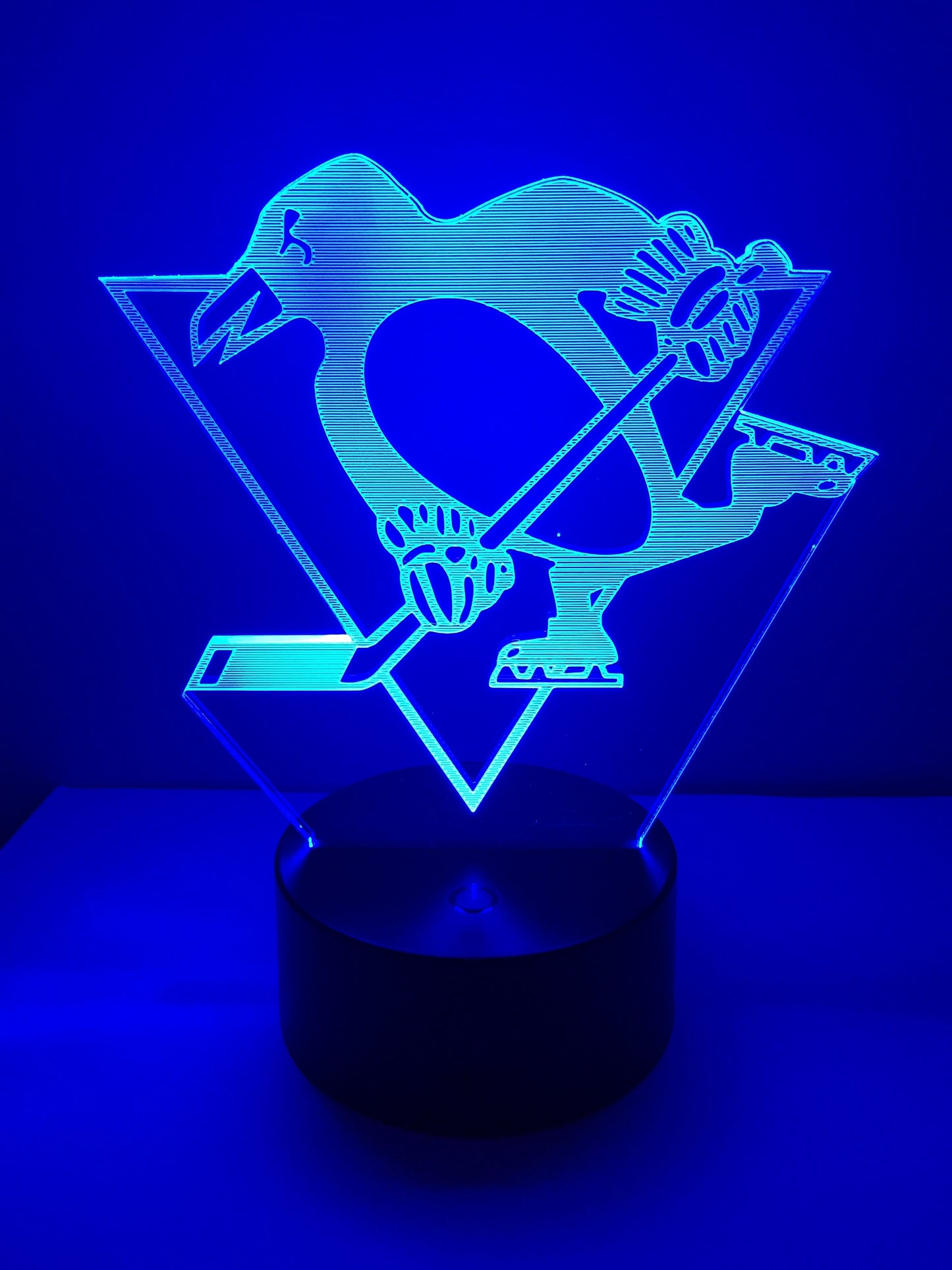 Lampe 3D DEL Hockey Les Penguins de Pittsburgh