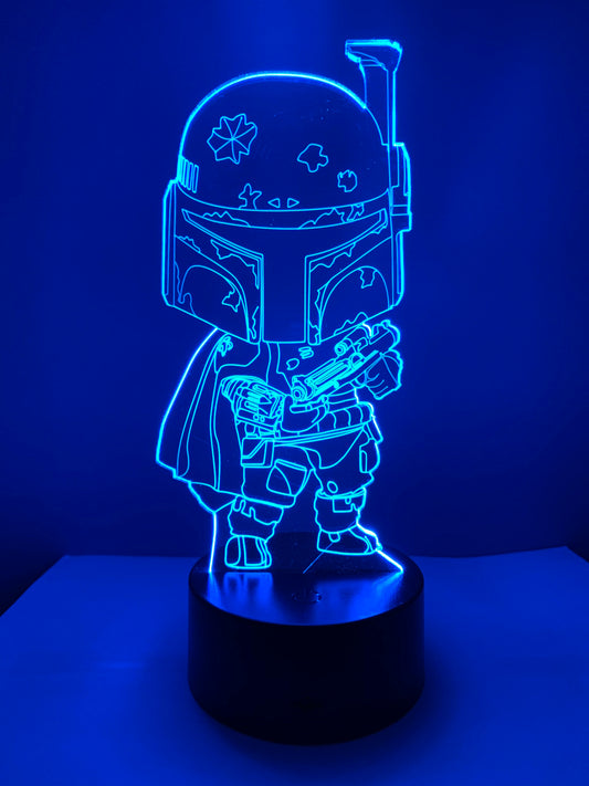 Lampe 3D DEL Boba Fett Star Wars