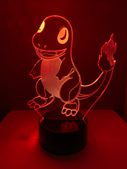 Lampe 3D DEL Pokémon Charmander