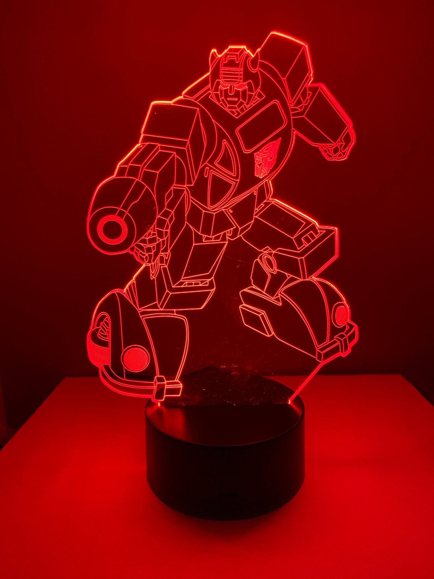 Lampe 3D DEL Bumblebee Transformer