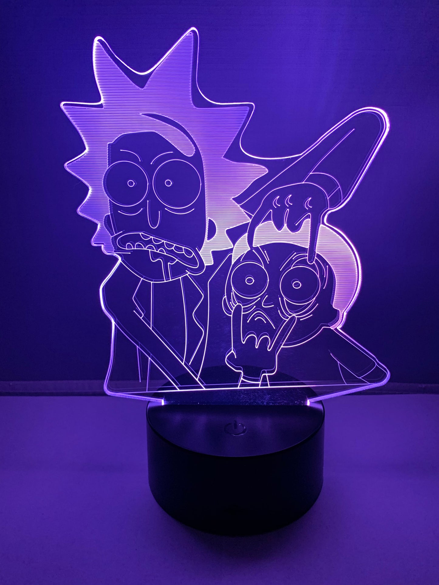 Lampe 3D DEL Rick et Morty