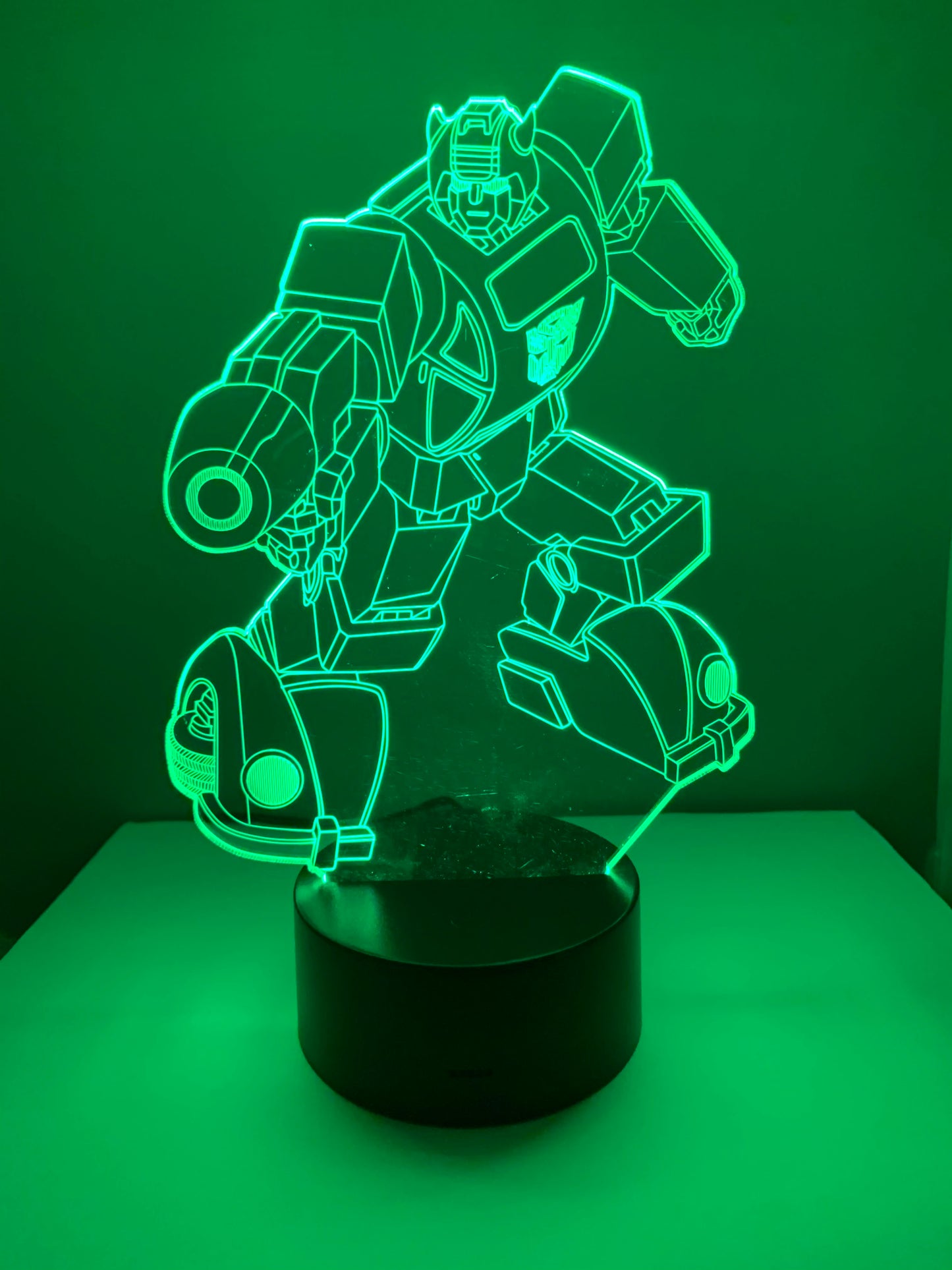 Lampe 3D DEL Bumblebee Transformer