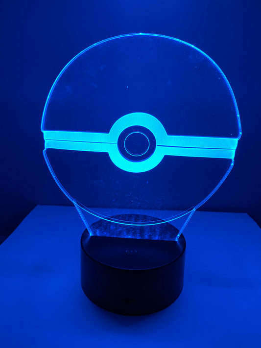 Lampe 3D DEL Pokemon Poké Ball