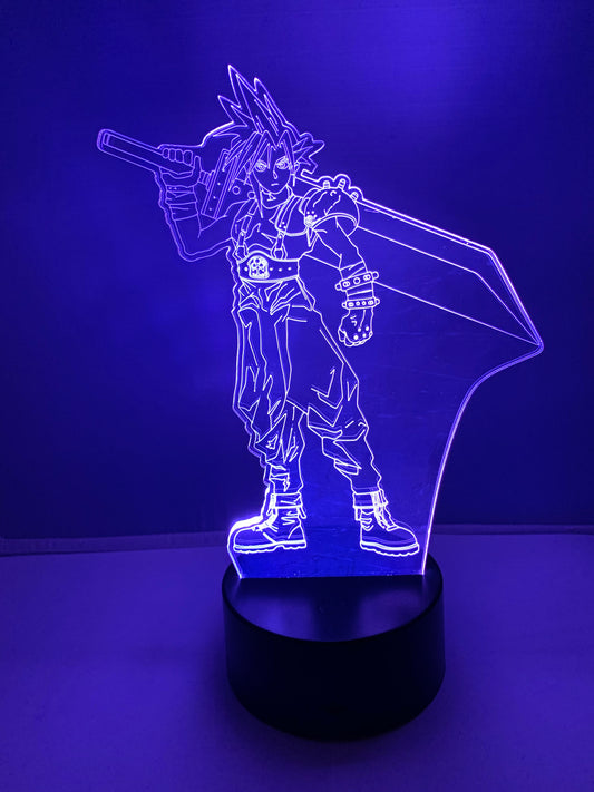 Lampe 3D DEL Cloud Final Fantasy